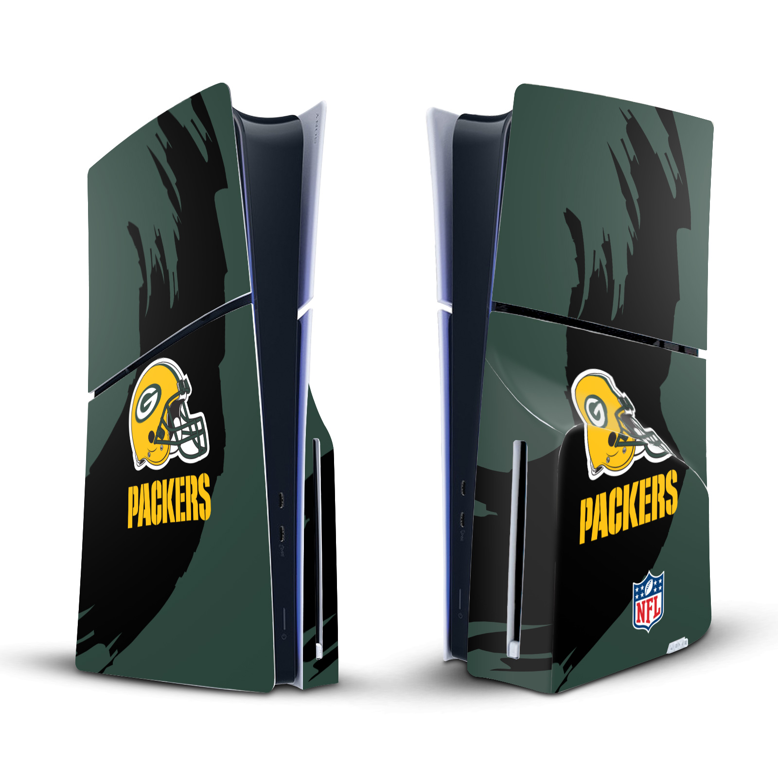 NFL GREEN BAY PACKERS VINYL SKIN DECAL FOR SONY PS5 SLIM DISC EDITION CONSOLE