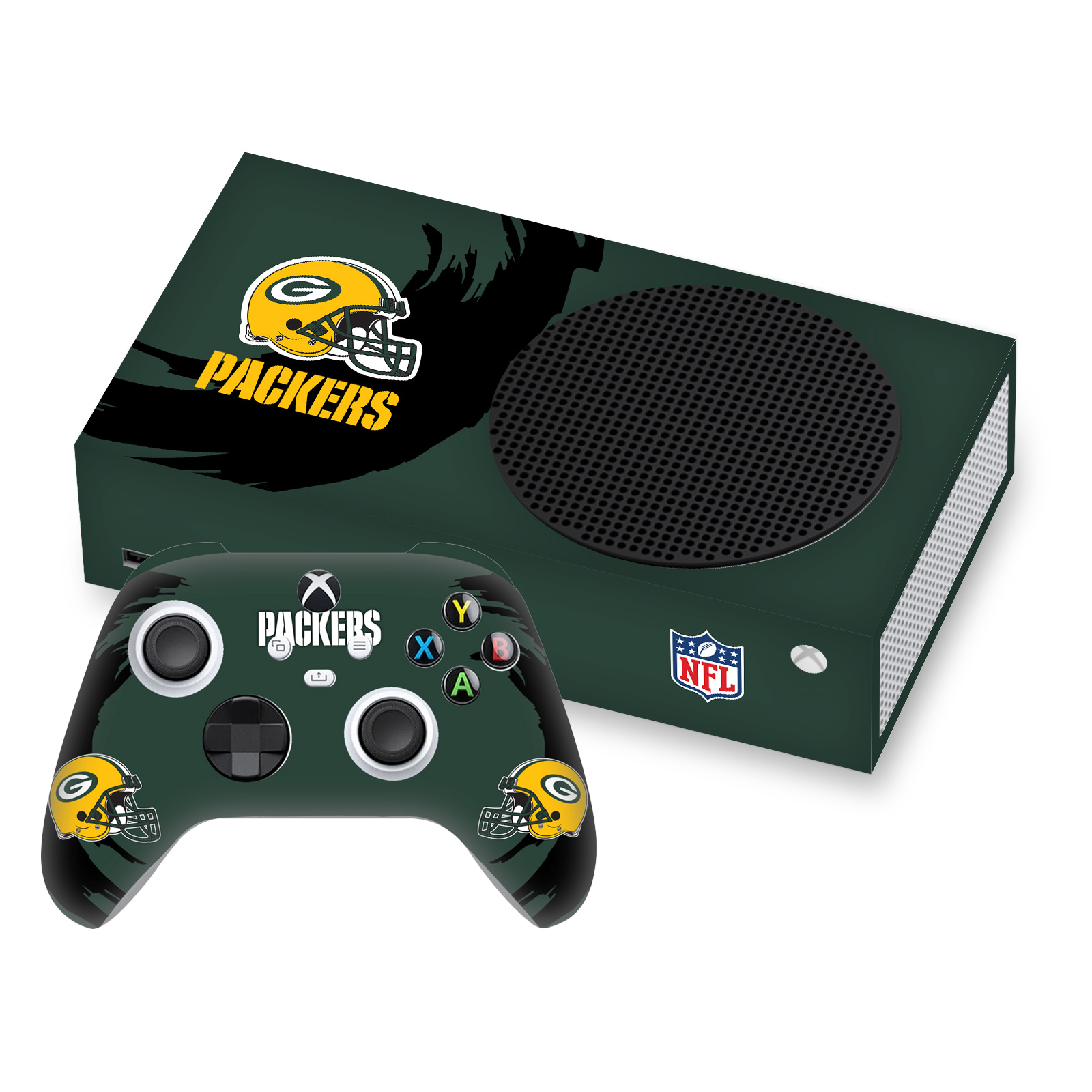 OFFICIAL NFL GREEN BAY PACKERS VINYL SKIN FOR SERIES S CONSOLE & CONTROLLER