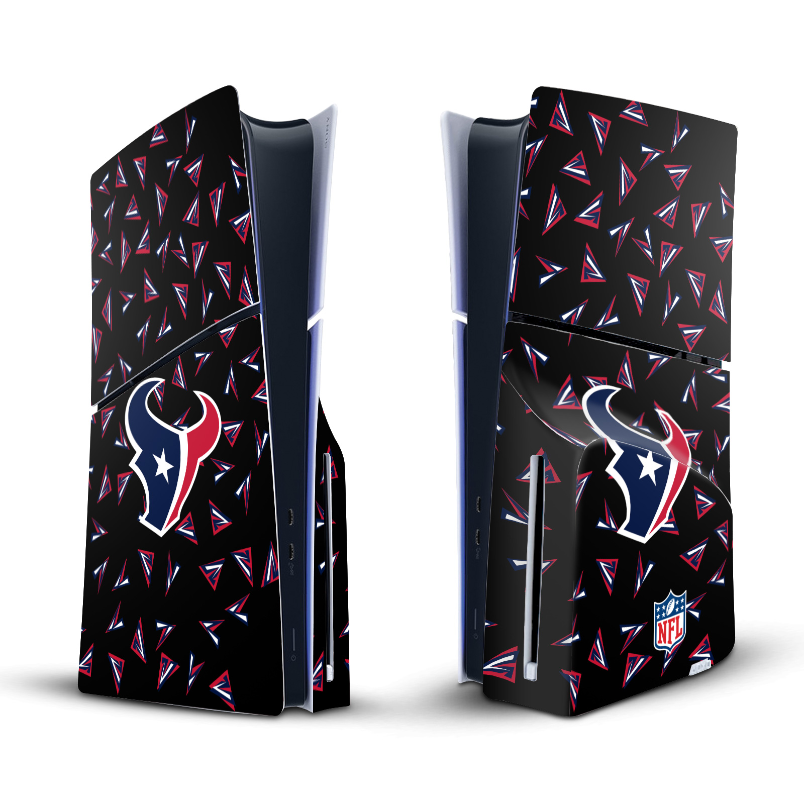 NFL HOUSTON TEXANS VINYL SKIN DECAL FOR SONY PS5 SLIM DISC EDITION CONSOLE