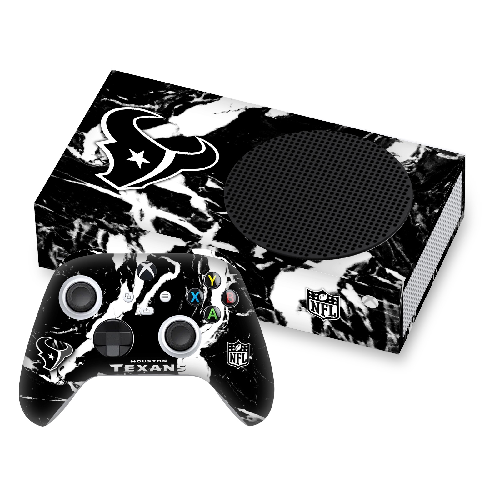 OFFICIAL NFL HOUSTON TEXANS VINYL SKIN DECAL FOR SERIES S CONSOLE & CONTROLLER