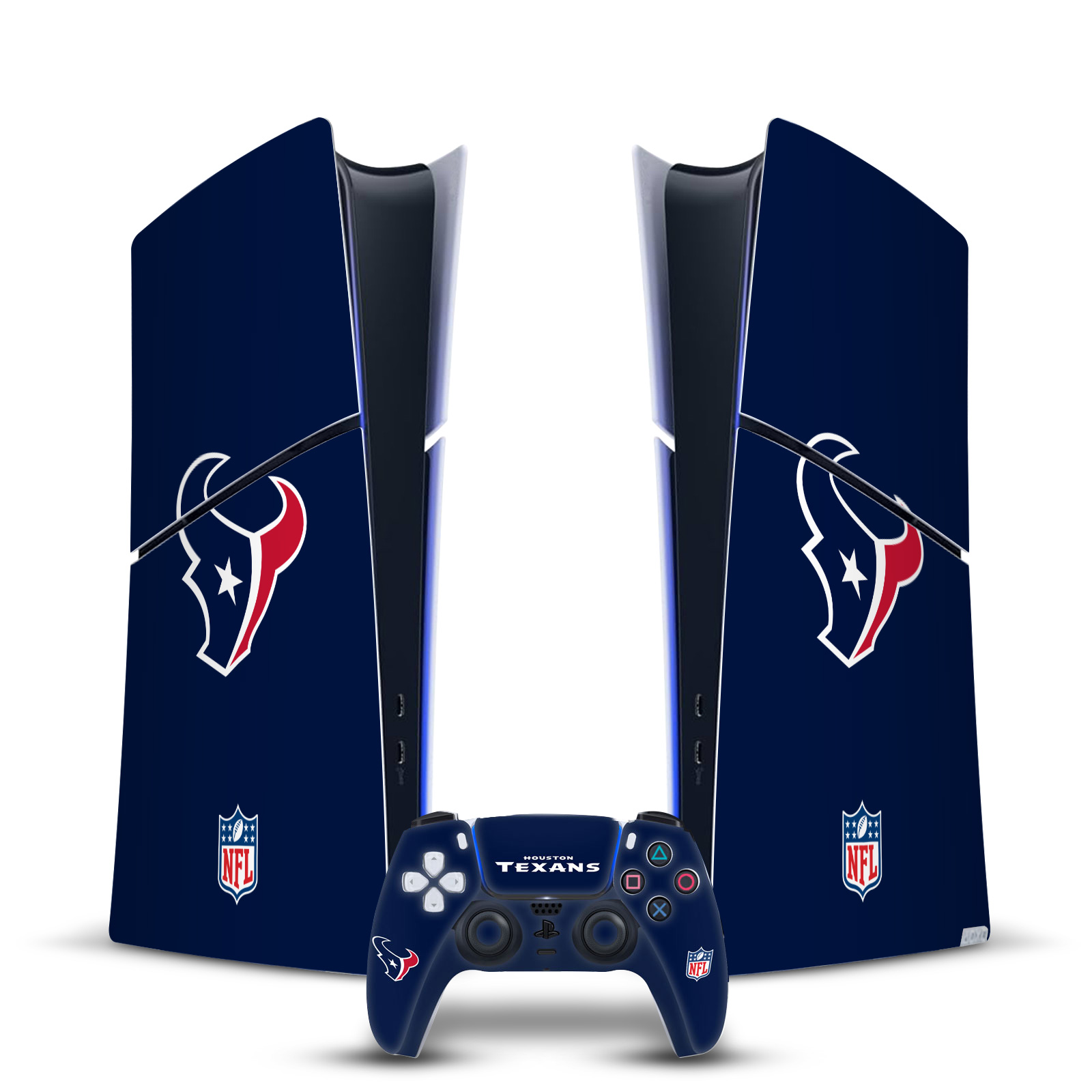 OFFICIAL NFL HOUSTON TEXANS VINYL SKIN FOR PS5 SLIM DIGITAL CONSOLE & CONTROLLER