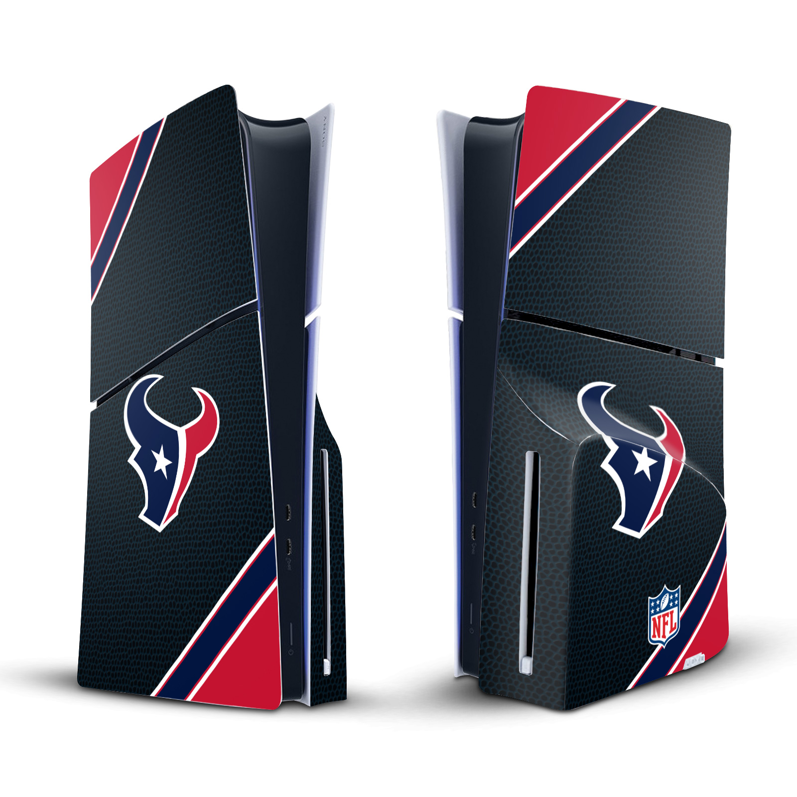 NFL HOUSTON TEXANS VINYL SKIN DECAL FOR SONY PS5 SLIM DISC EDITION CONSOLE