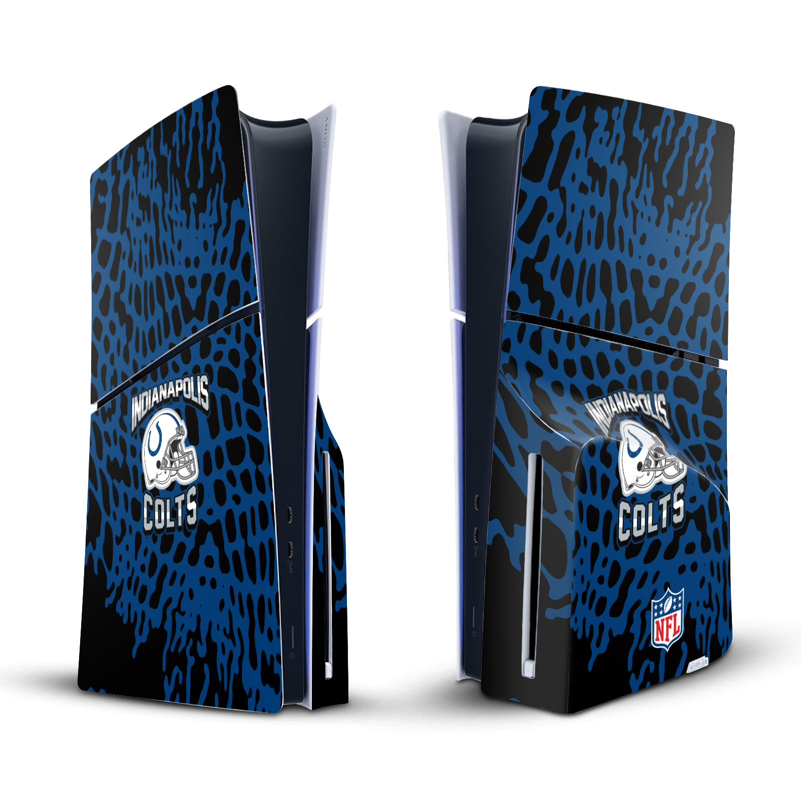 NFL INDIANAPOLIS COLTS VINYL SKIN FOR SONY PS5 SLIM DISC EDITION CONSOLE