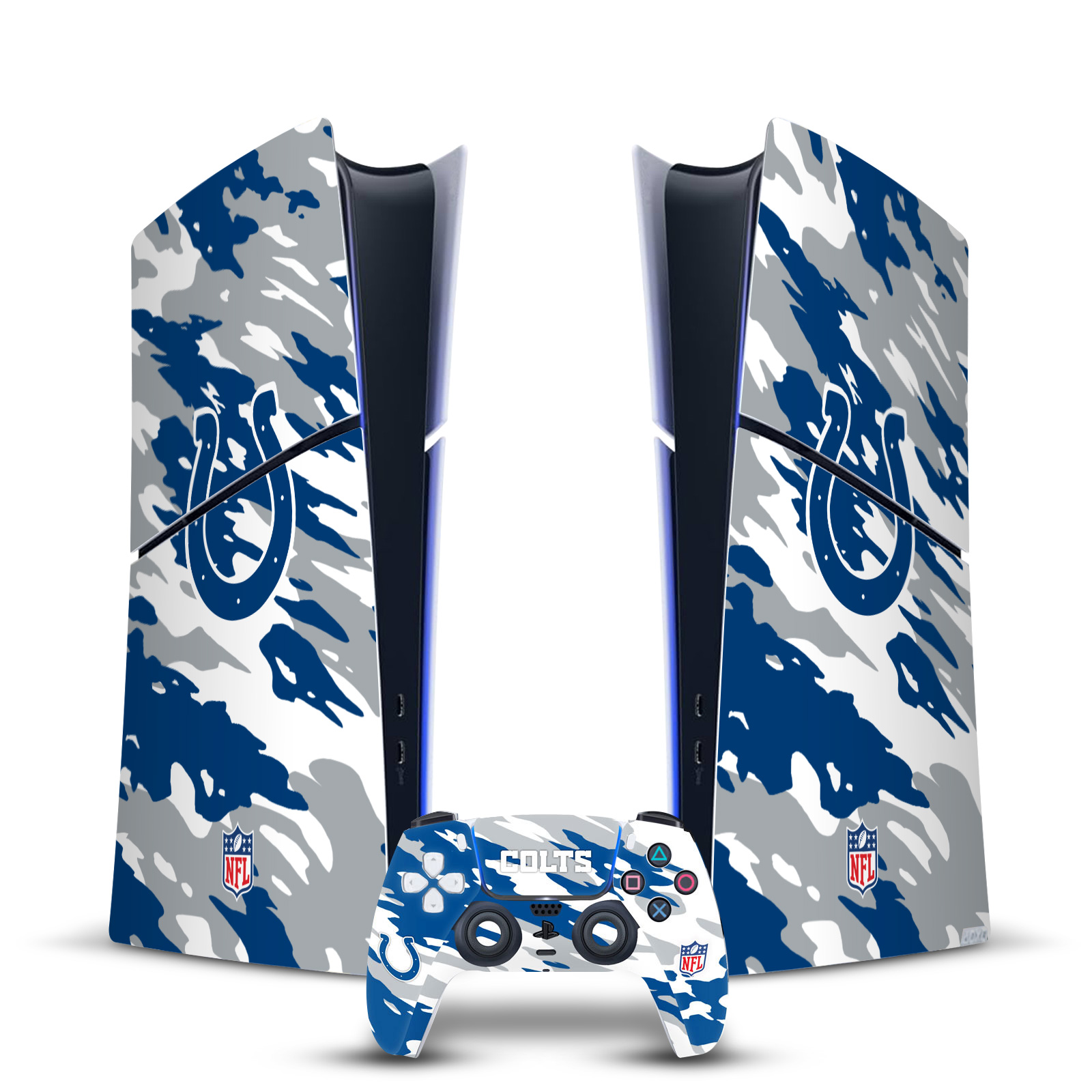 NFL INDIANAPOLIS COLTS VINYL SKIN FOR PS5 SLIM DIGITAL CONSOLE & CONTROLLER