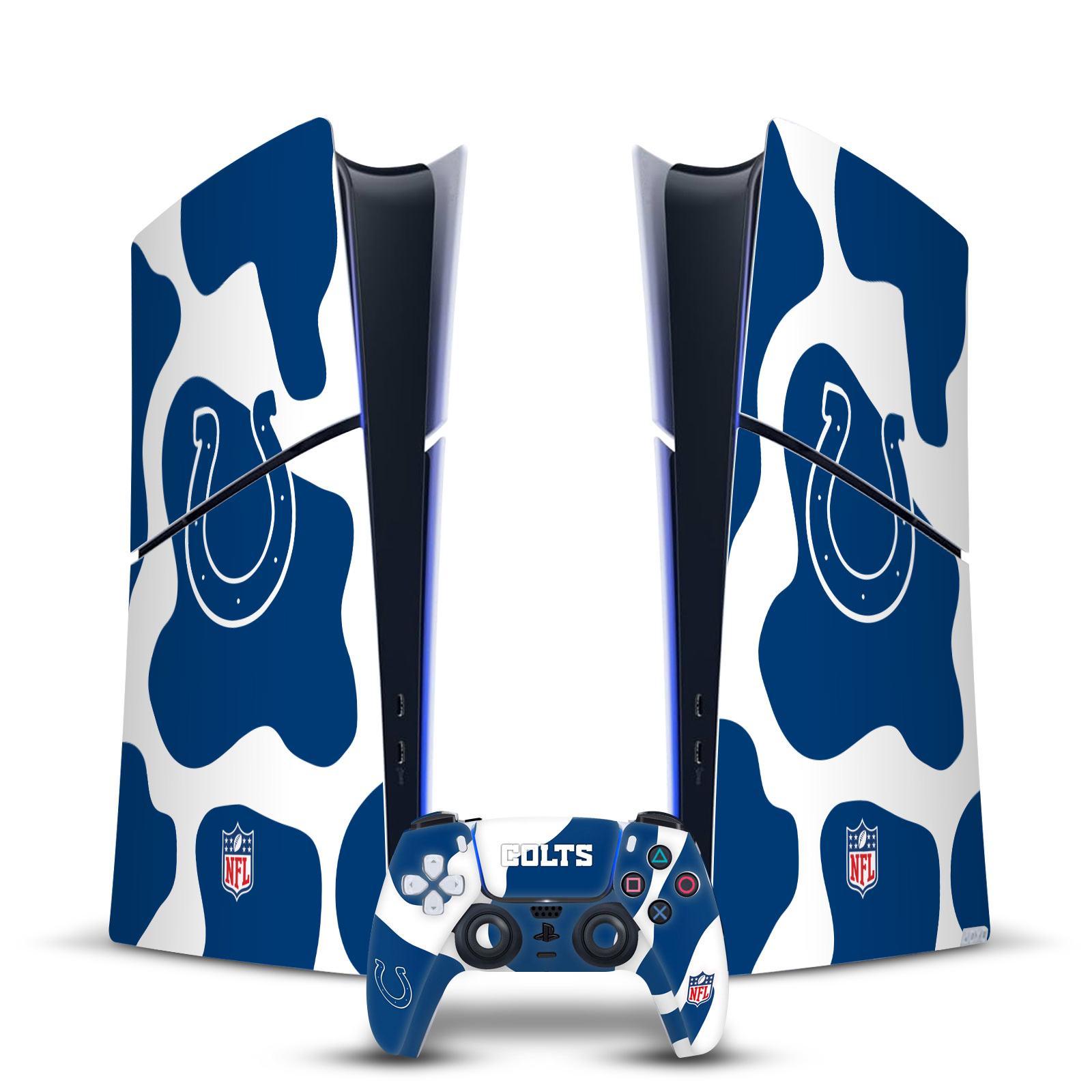 NFL INDIANAPOLIS COLTS VINYL SKIN FOR PS5 SLIM DIGITAL CONSOLE & CONTROLLER