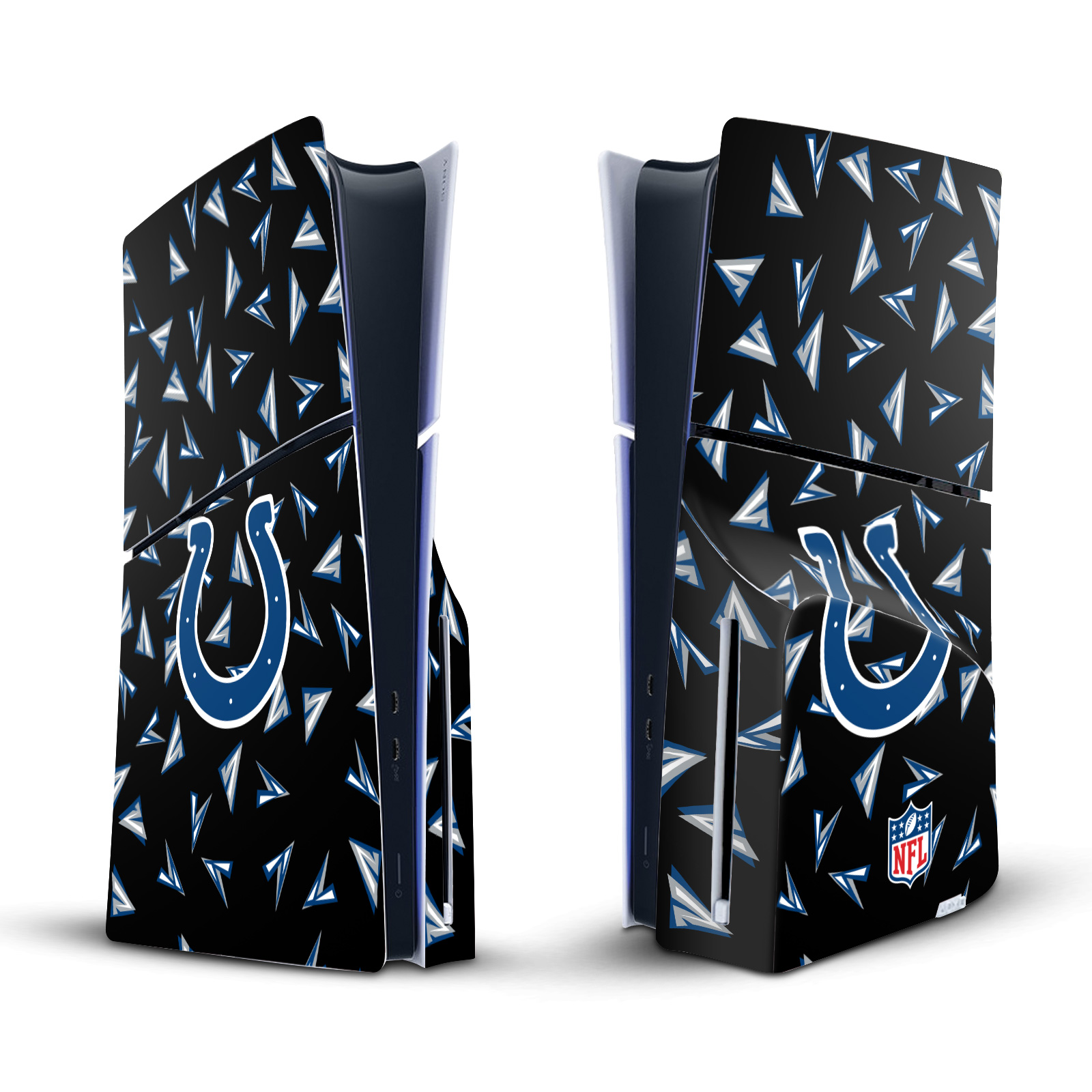 NFL INDIANAPOLIS COLTS VINYL SKIN FOR SONY PS5 SLIM DISC EDITION CONSOLE