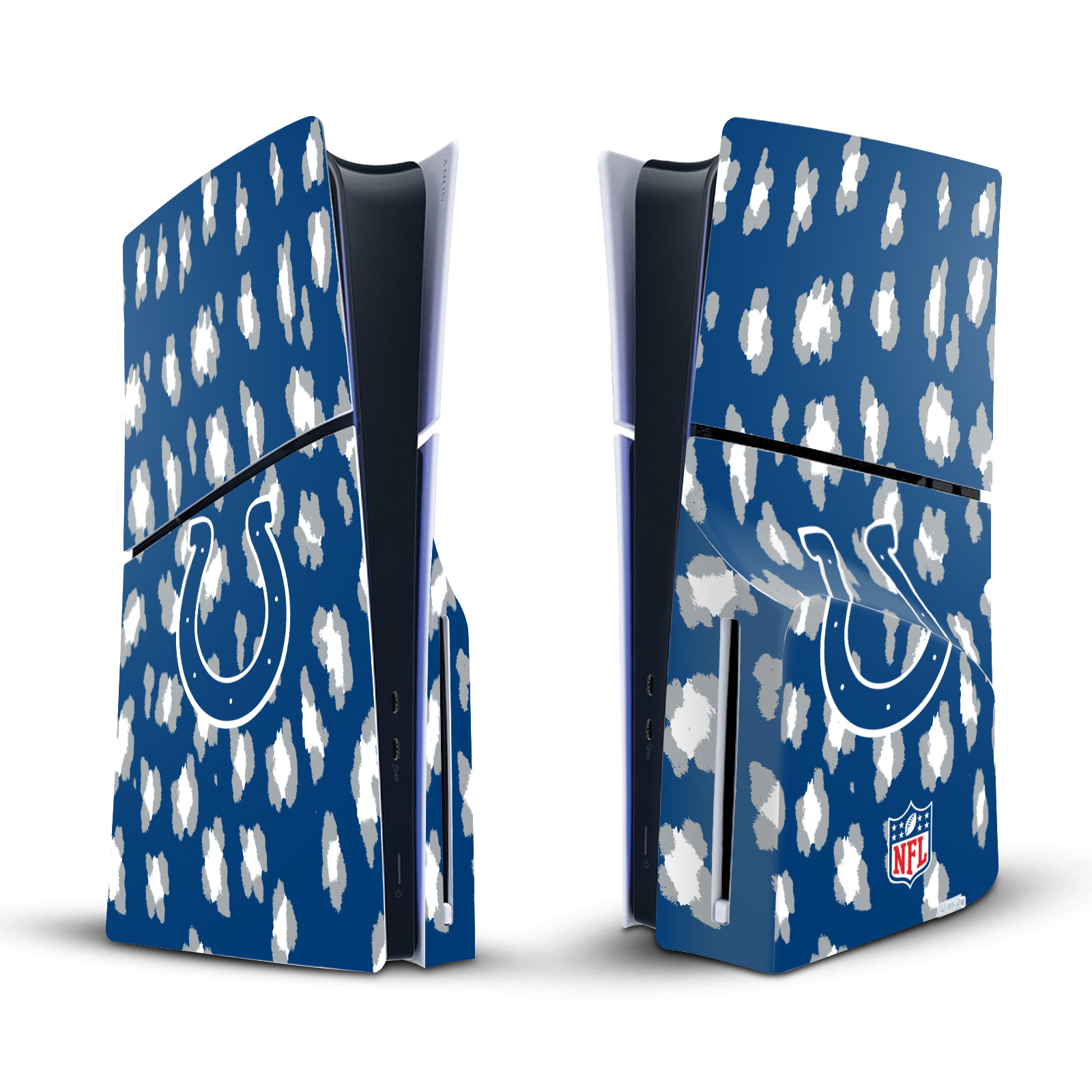 NFL INDIANAPOLIS COLTS VINYL SKIN FOR SONY PS5 SLIM DISC EDITION CONSOLE