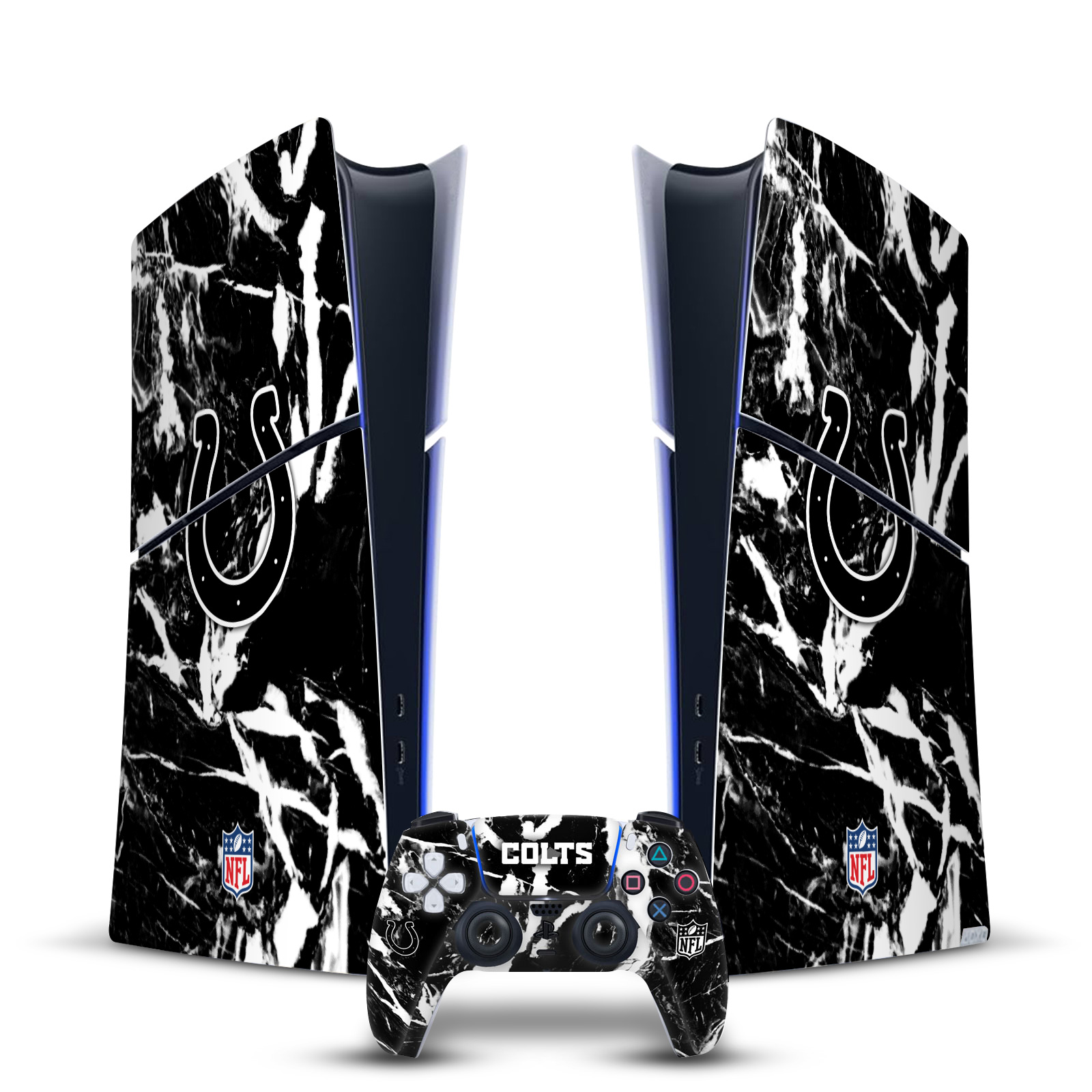 NFL INDIANAPOLIS COLTS VINYL SKIN FOR PS5 SLIM DIGITAL CONSOLE & CONTROLLER