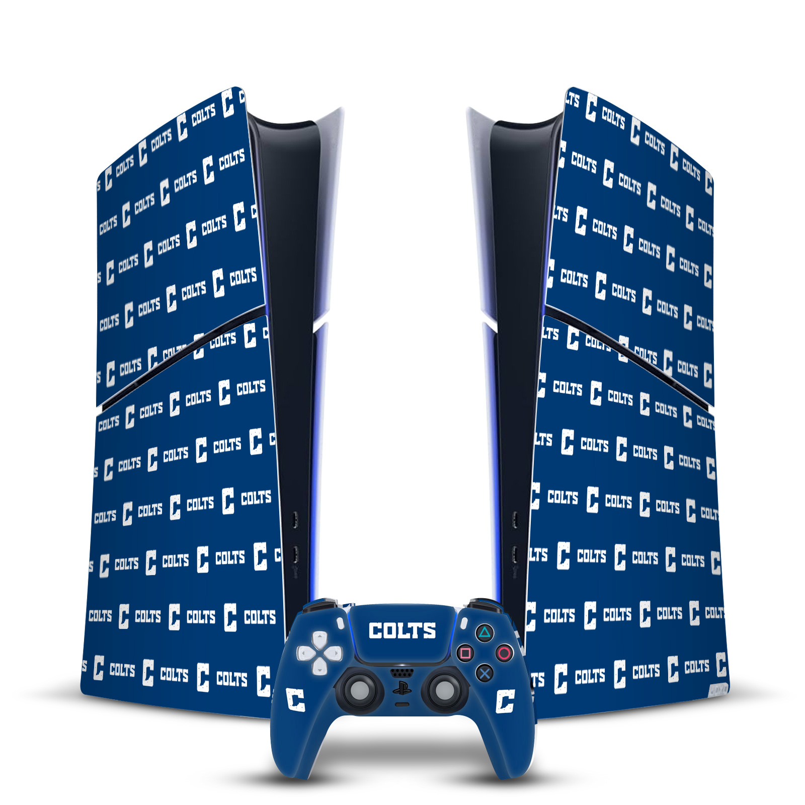 NFL INDIANAPOLIS COLTS VINYL SKIN FOR PS5 SLIM DIGITAL CONSOLE & CONTROLLER