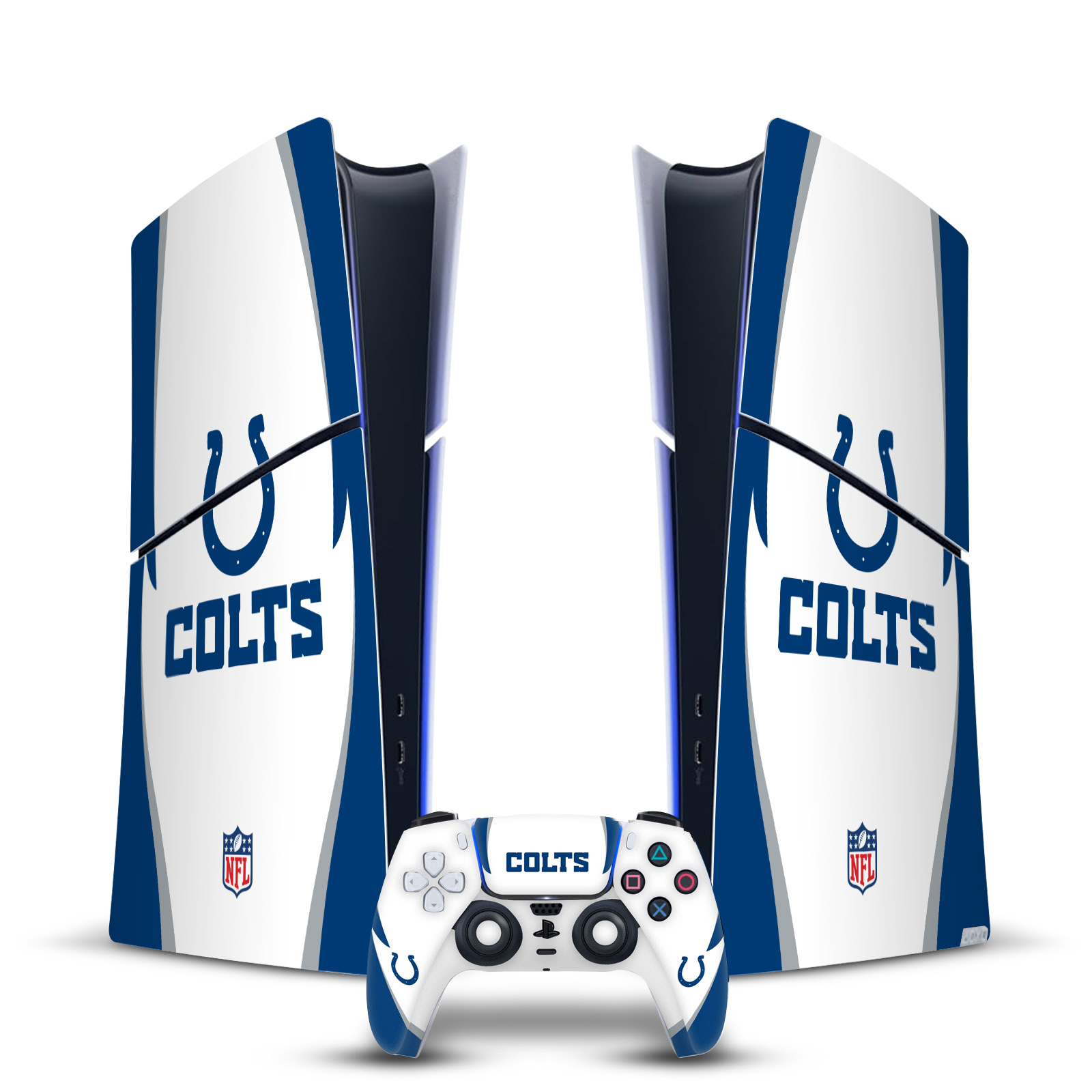 NFL INDIANAPOLIS COLTS VINYL SKIN FOR PS5 SLIM DIGITAL CONSOLE & CONTROLLER