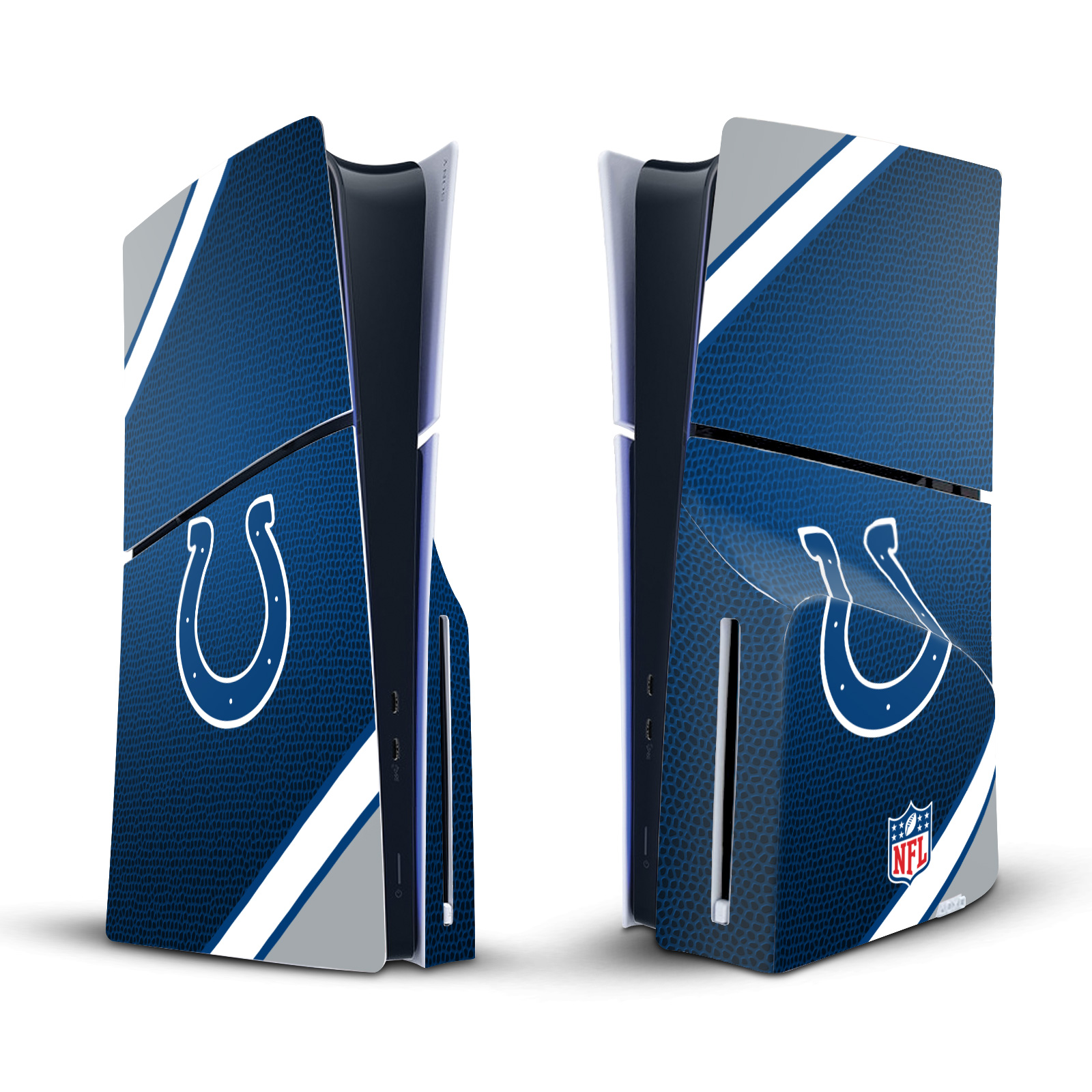 NFL INDIANAPOLIS COLTS VINYL SKIN FOR SONY PS5 SLIM DISC EDITION CONSOLE