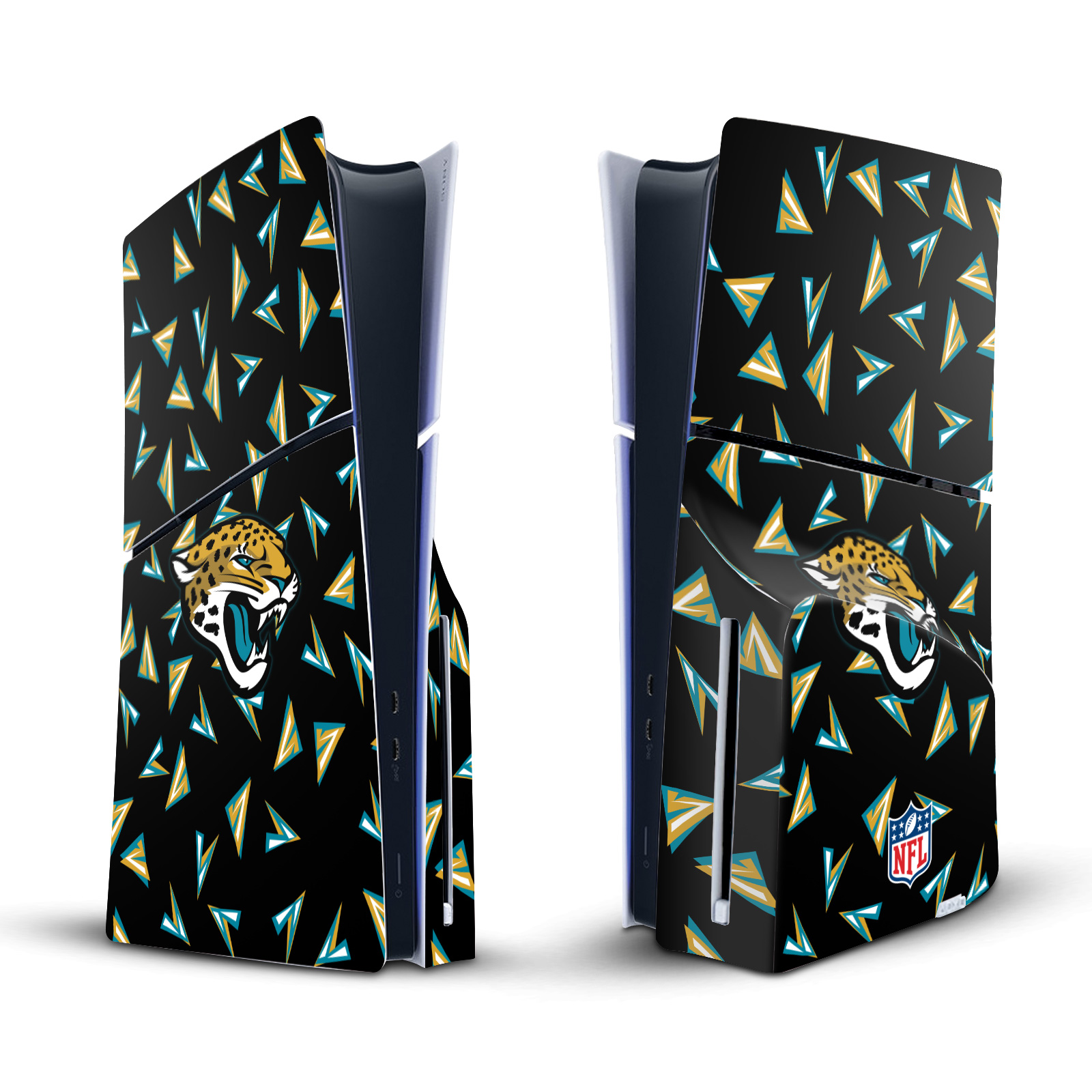 NFL JACKSONVILLE JAGUARS VINYL SKIN FOR SONY PS5 SLIM DISC EDITION CONSOLE