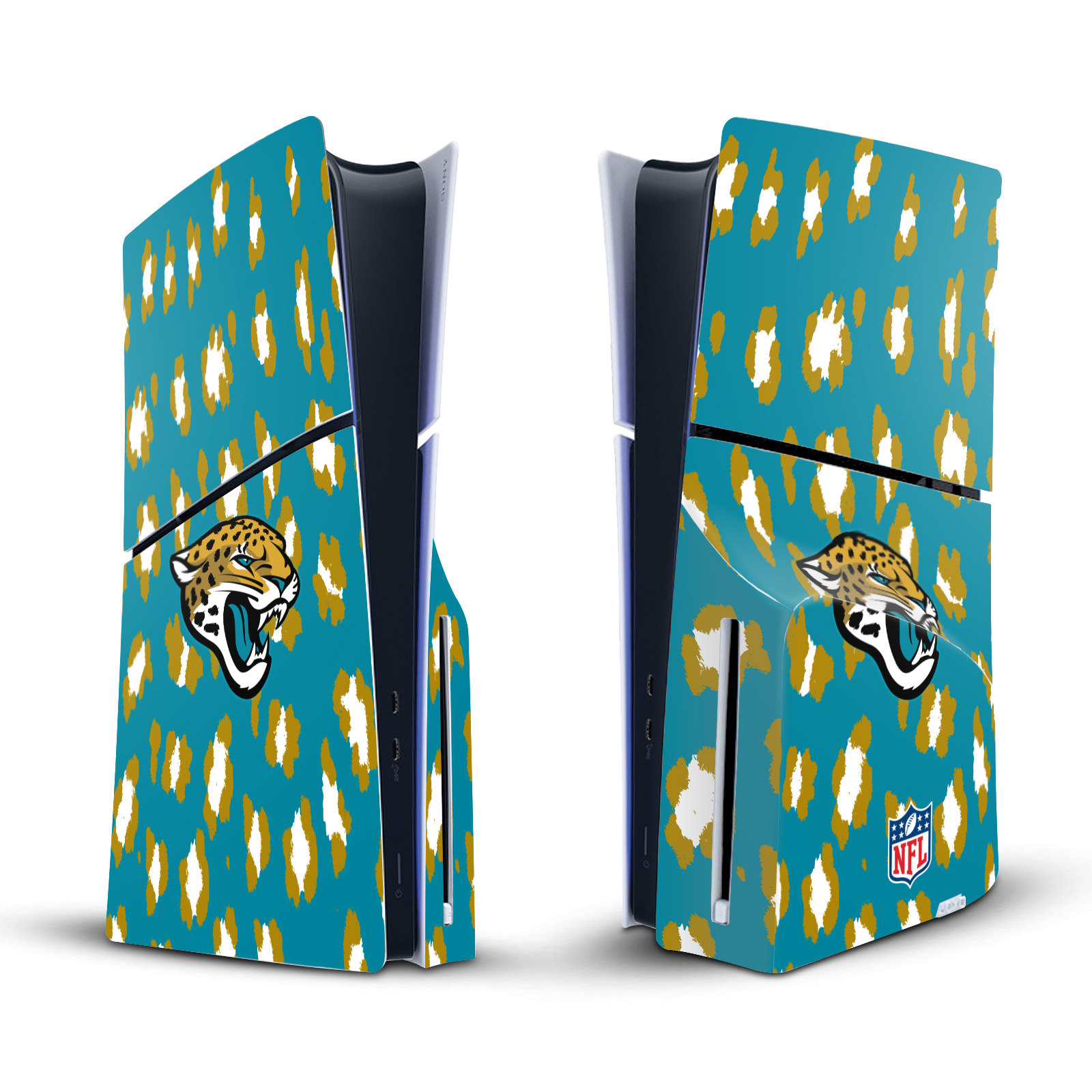 NFL JACKSONVILLE JAGUARS VINYL SKIN FOR SONY PS5 SLIM DISC EDITION CONSOLE