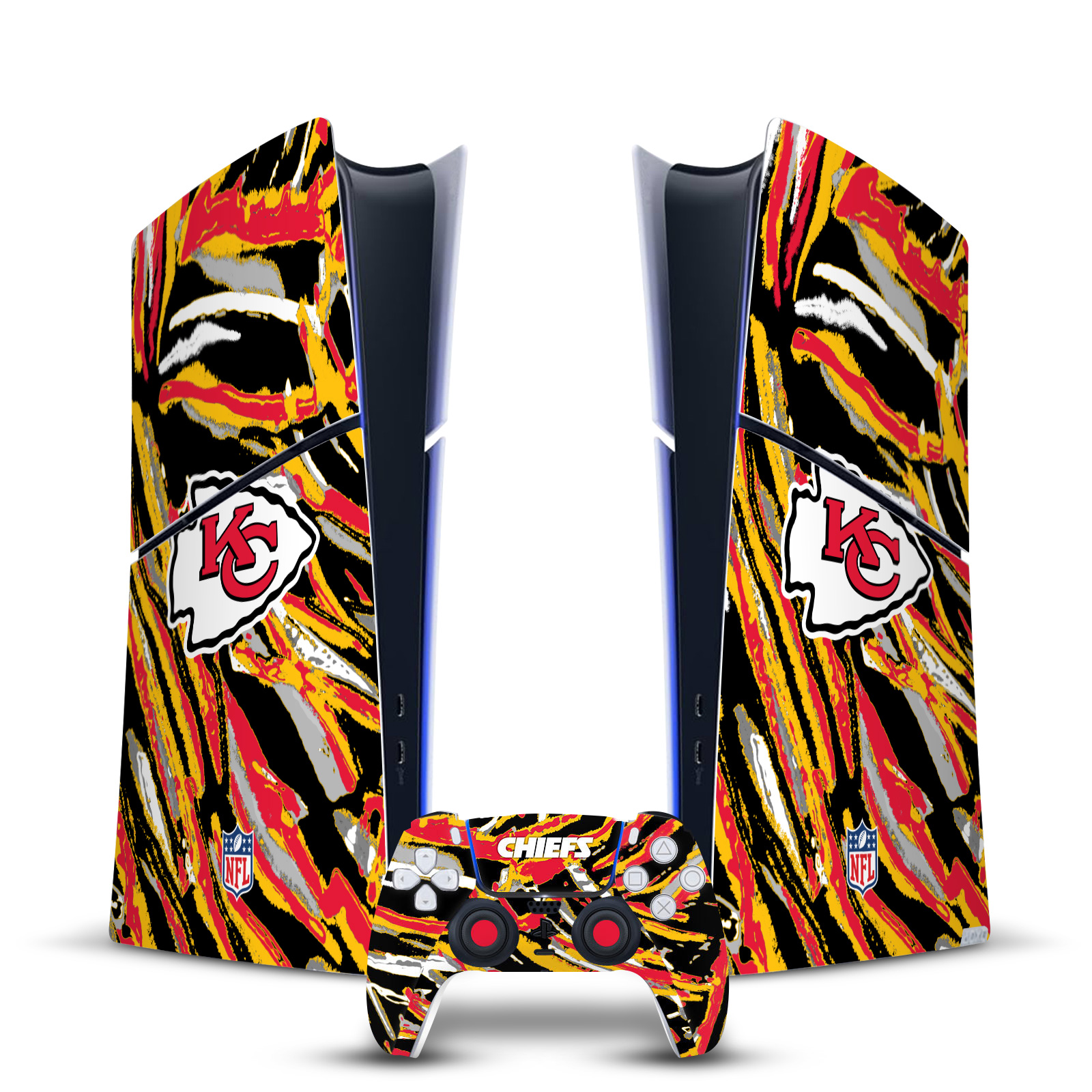 NFL KANSAS CITY CHIEFS VINYL SKIN FOR PS5 SLIM DIGITAL CONSOLE & CONTROLLER