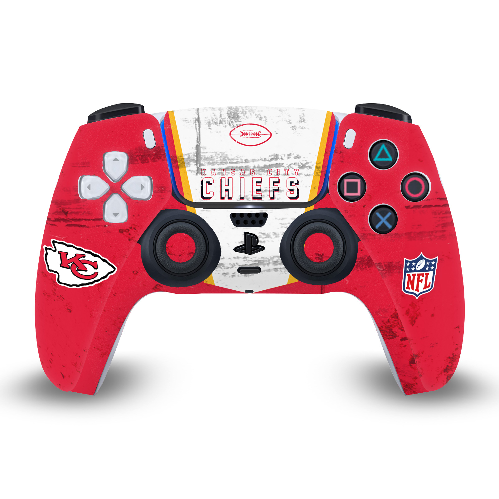 OFFICIAL NFL KANSAS CITY CHIEFS VINYL SKIN FOR PS5 SONY DUALSENSE CONTROLLER