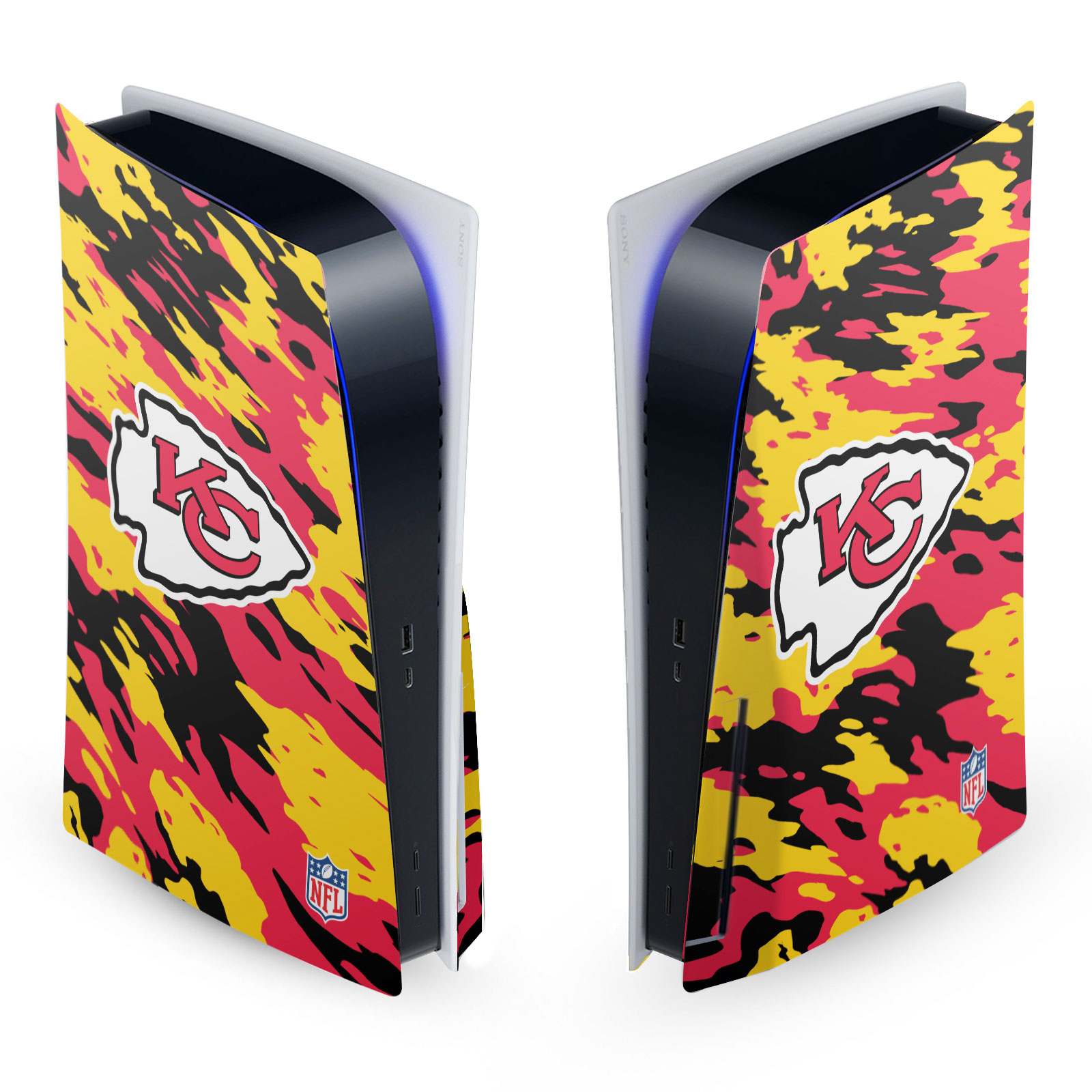 OFFICIAL NFL KANSAS CITY CHIEFS VINYL SKIN FOR SONY PS5 DISC EDITION CONSOLE