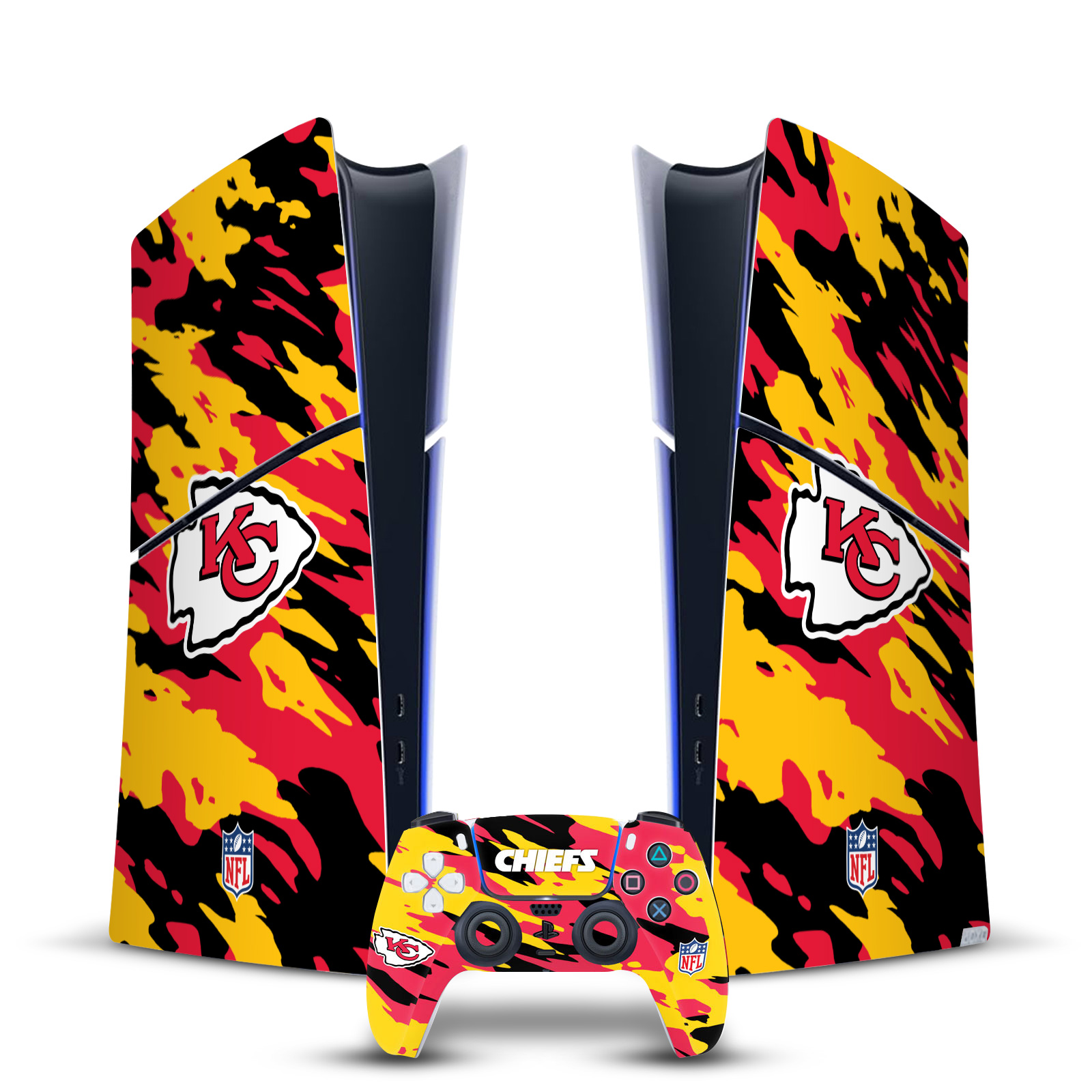 NFL KANSAS CITY CHIEFS VINYL SKIN FOR PS5 SLIM DIGITAL CONSOLE & CONTROLLER