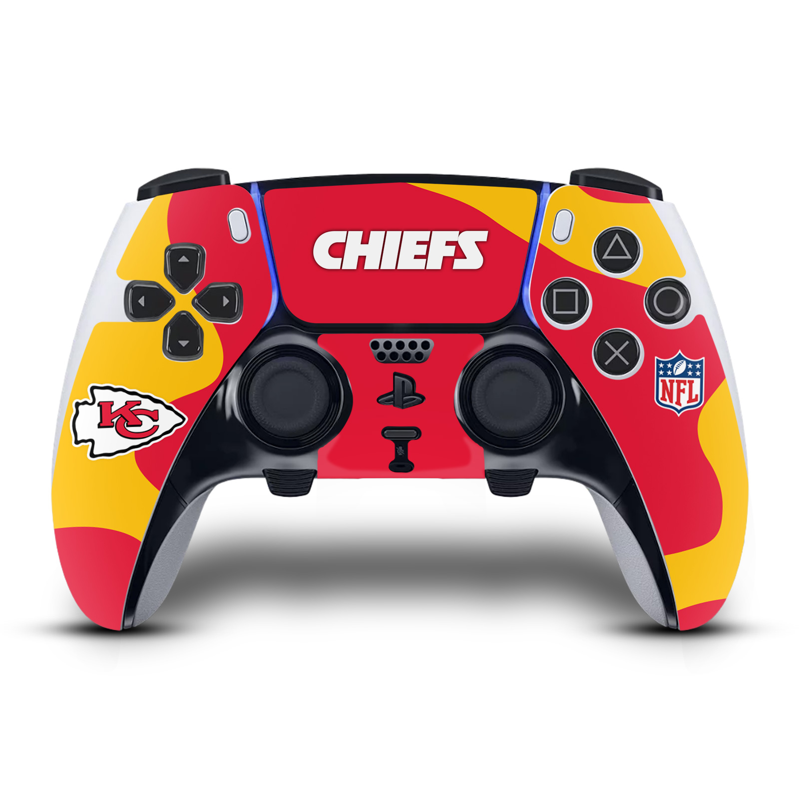 NFL KANSAS CITY CHIEFS VINYL SKIN DECAL FOR SONY PS5 DUALSENSE EDGE CONTROLLER