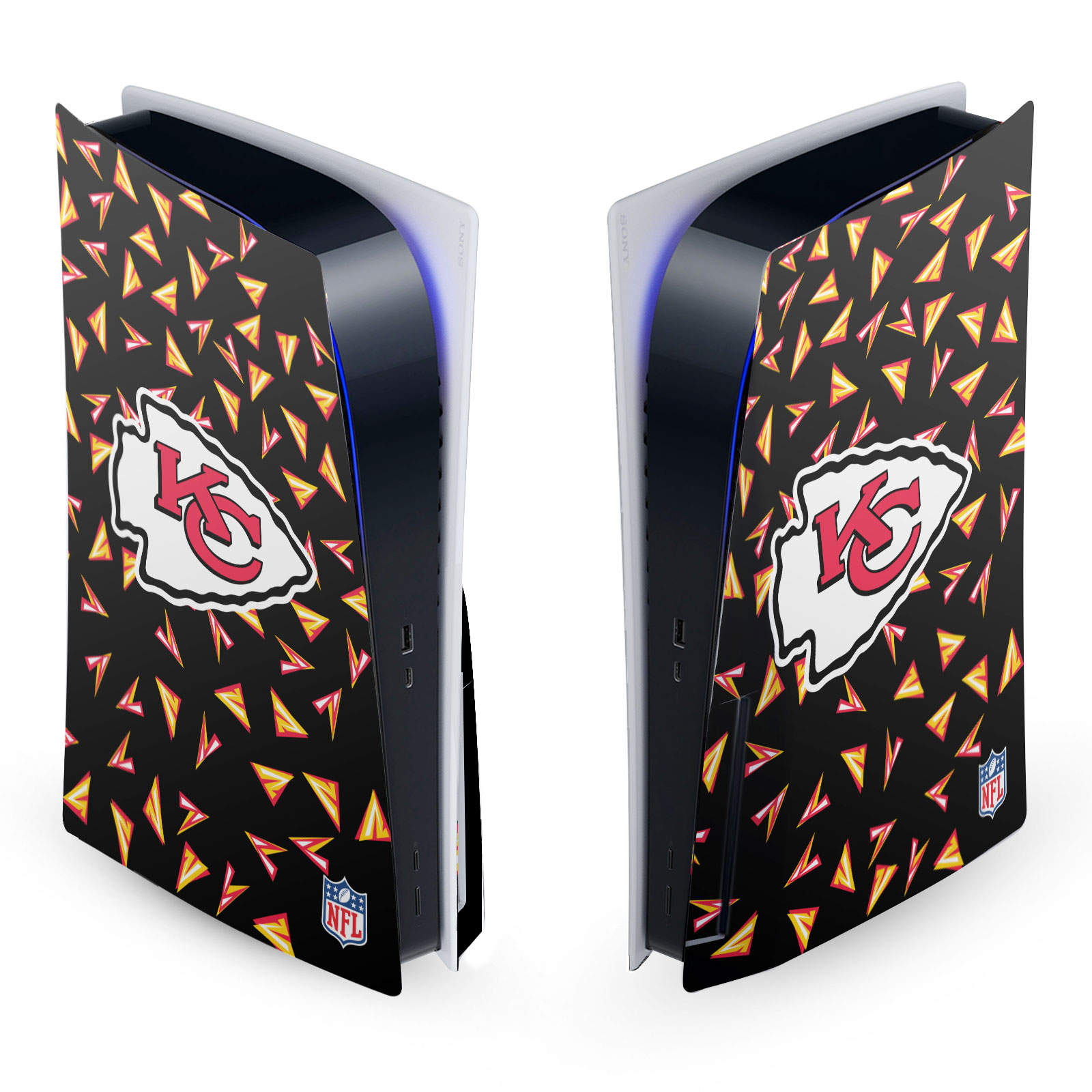 OFFICIAL NFL KANSAS CITY CHIEFS VINYL SKIN FOR SONY PS5 DISC EDITION CONSOLE