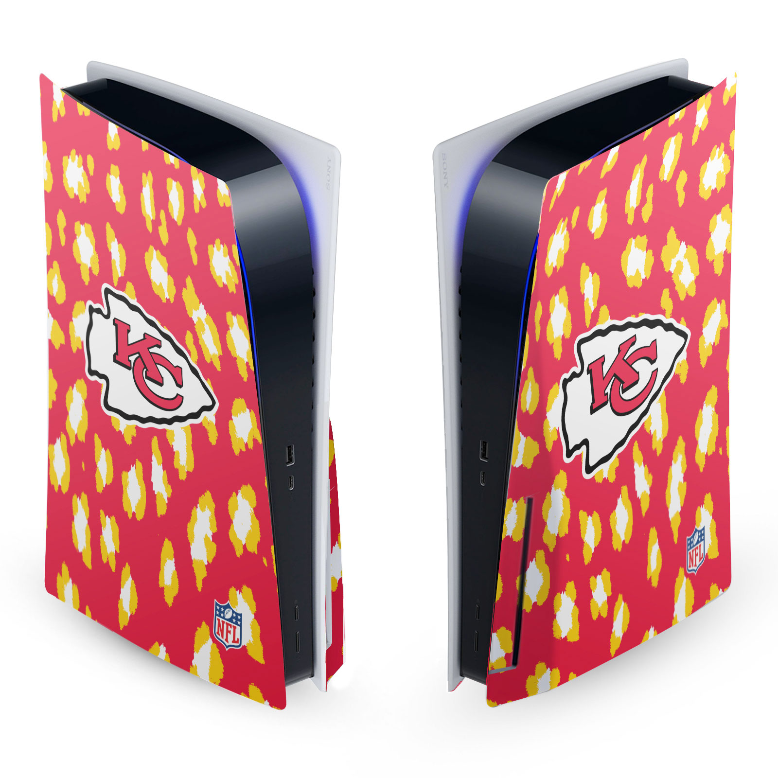 OFFICIAL NFL KANSAS CITY CHIEFS VINYL SKIN FOR SONY PS5 DISC EDITION CONSOLE