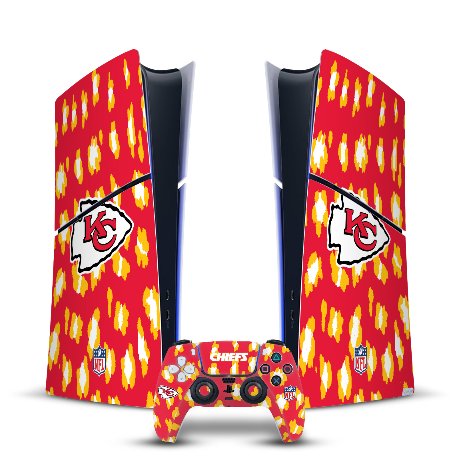 NFL KANSAS CITY CHIEFS VINYL SKIN FOR PS5 SLIM DIGITAL CONSOLE & CONTROLLER