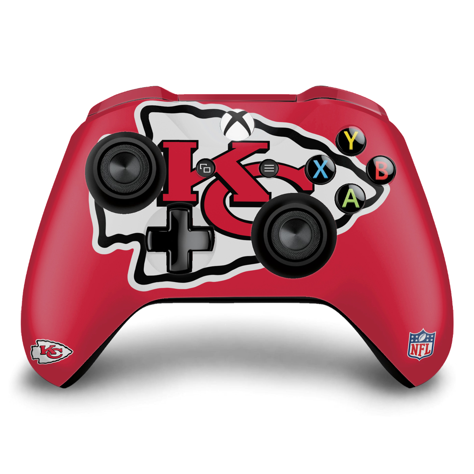 OFFICIAL NFL KANSAS CITY CHIEFS VINYL SKIN DECAL FOR XBOX ONE S / X CONTROLLER