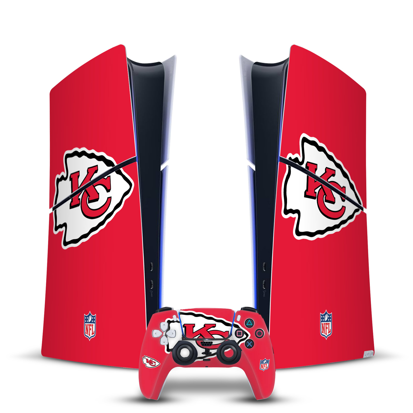 NFL KANSAS CITY CHIEFS VINYL SKIN FOR PS5 SLIM DIGITAL CONSOLE & CONTROLLER