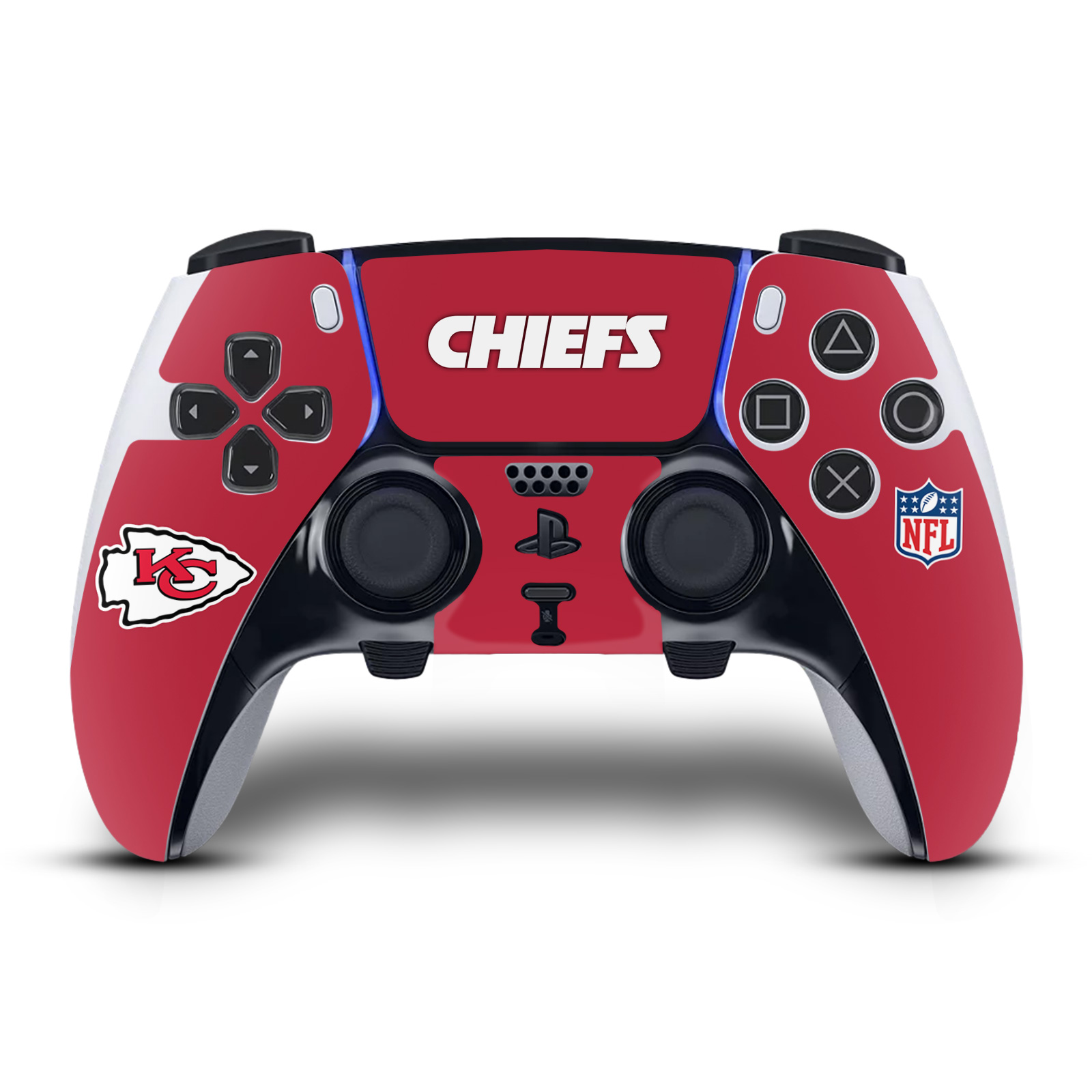 NFL KANSAS CITY CHIEFS VINYL SKIN DECAL FOR SONY PS5 DUALSENSE EDGE CONTROLLER