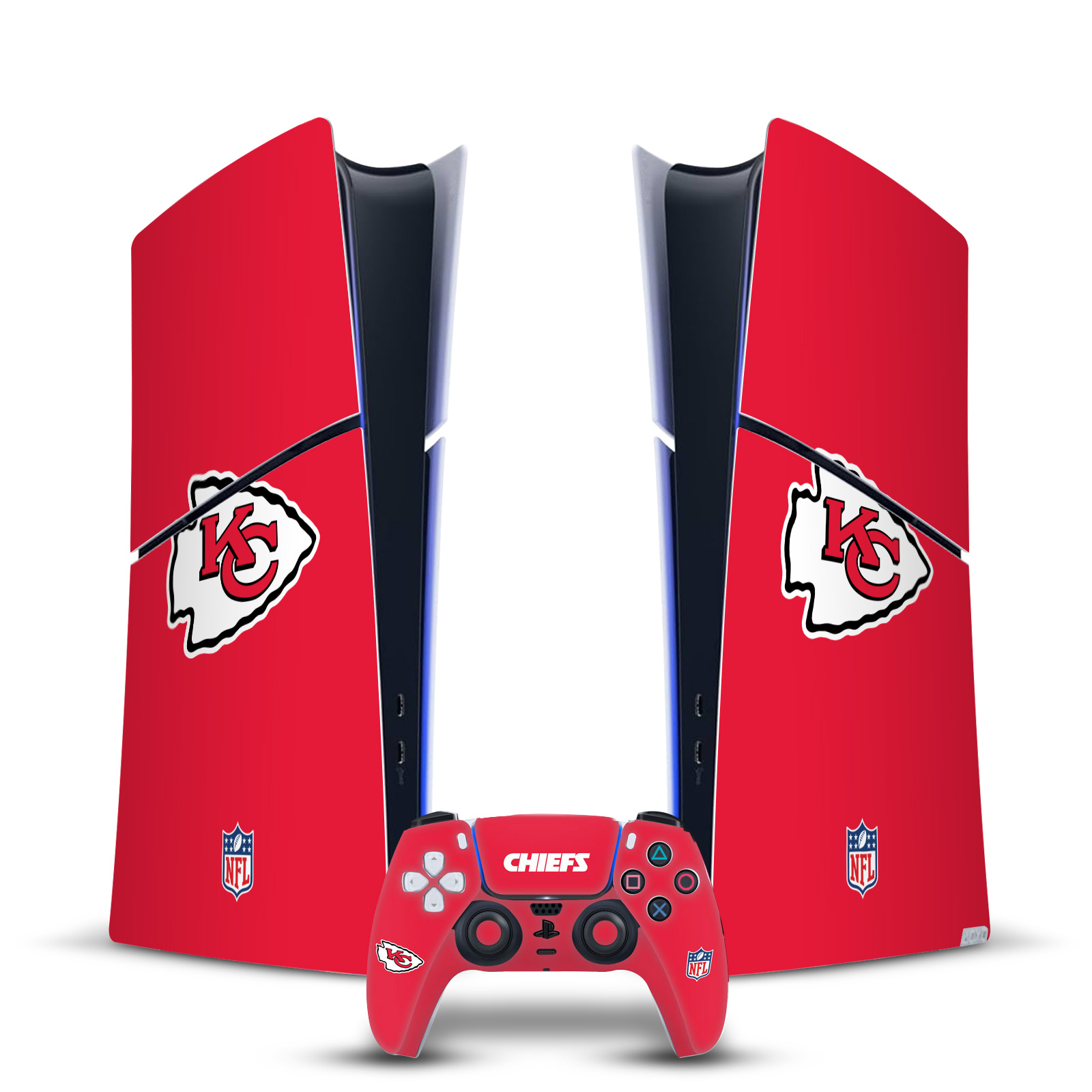 NFL KANSAS CITY CHIEFS VINYL SKIN FOR PS5 SLIM DIGITAL CONSOLE & CONTROLLER