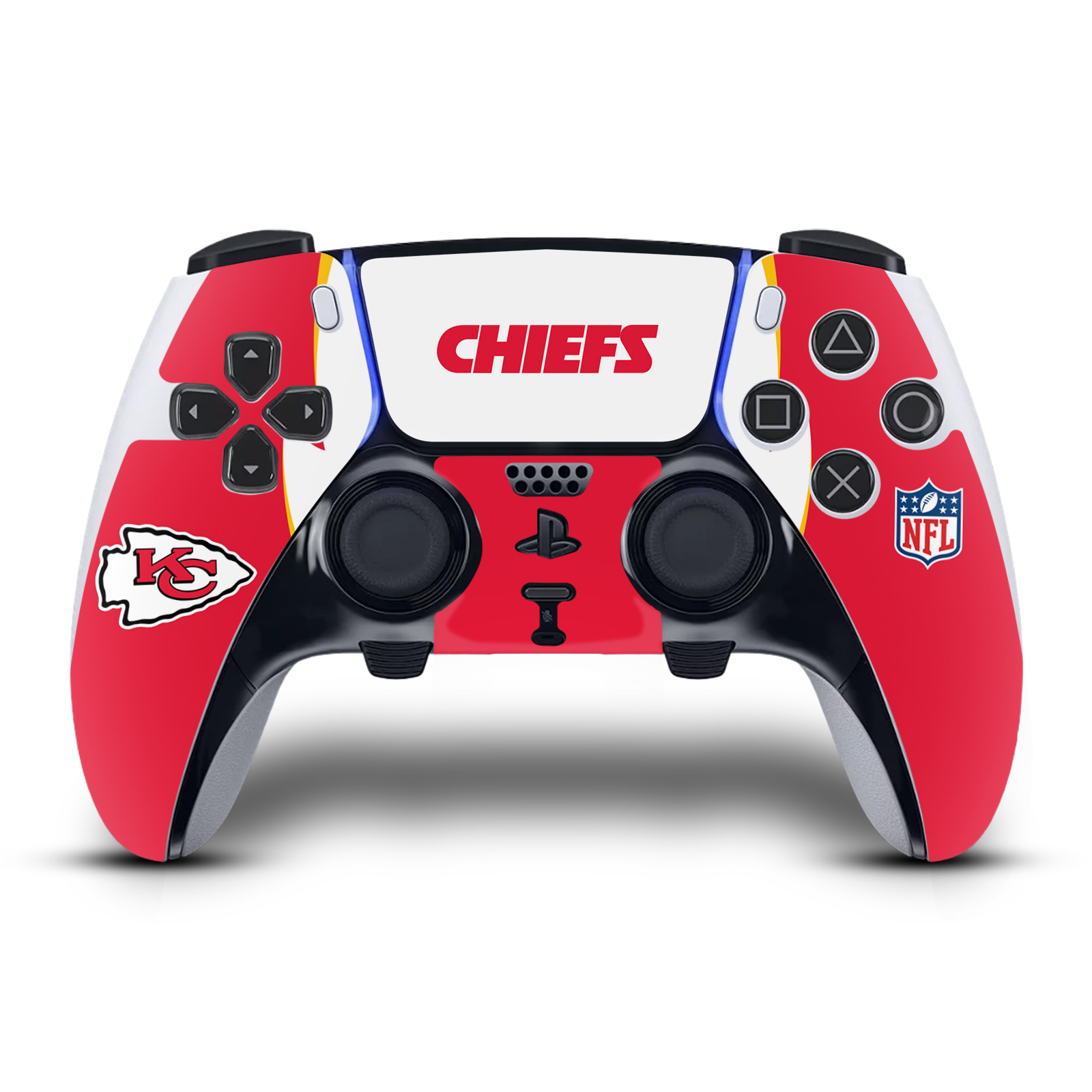 NFL KANSAS CITY CHIEFS VINYL SKIN DECAL FOR SONY PS5 DUALSENSE EDGE CONTROLLER