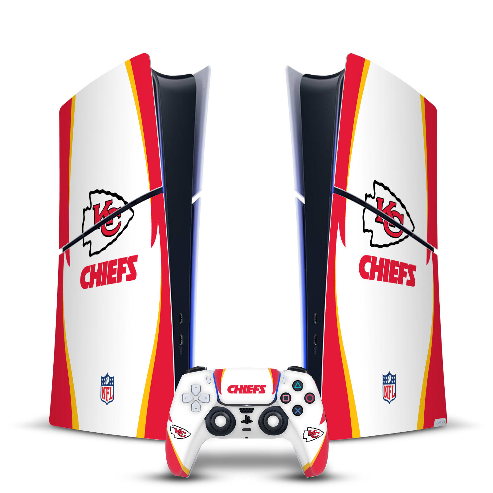 NFL KANSAS CITY CHIEFS VINYL SKIN FOR PS5 SLIM DIGITAL CONSOLE & CONTROLLER