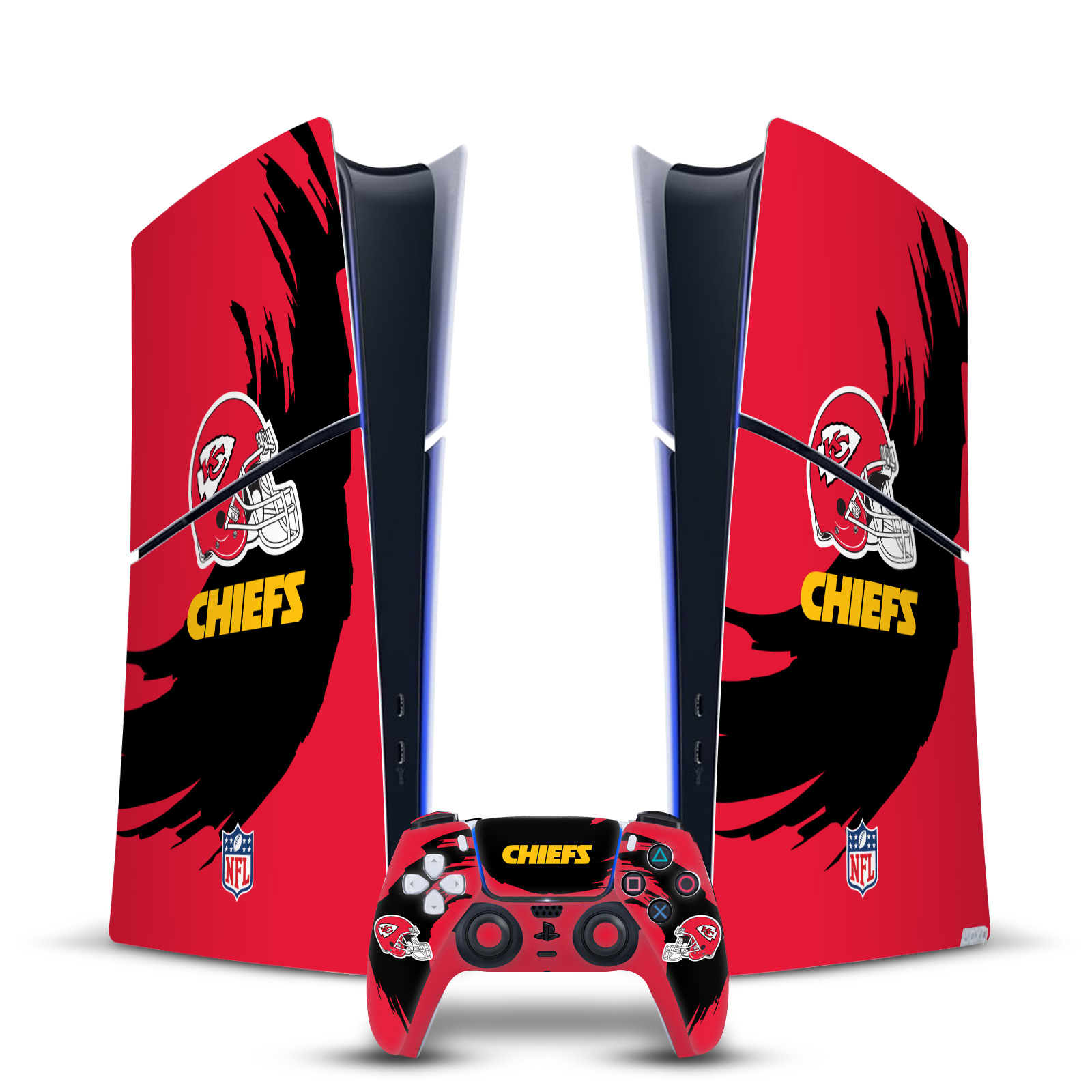 NFL KANSAS CITY CHIEFS VINYL SKIN FOR PS5 SLIM DIGITAL CONSOLE & CONTROLLER