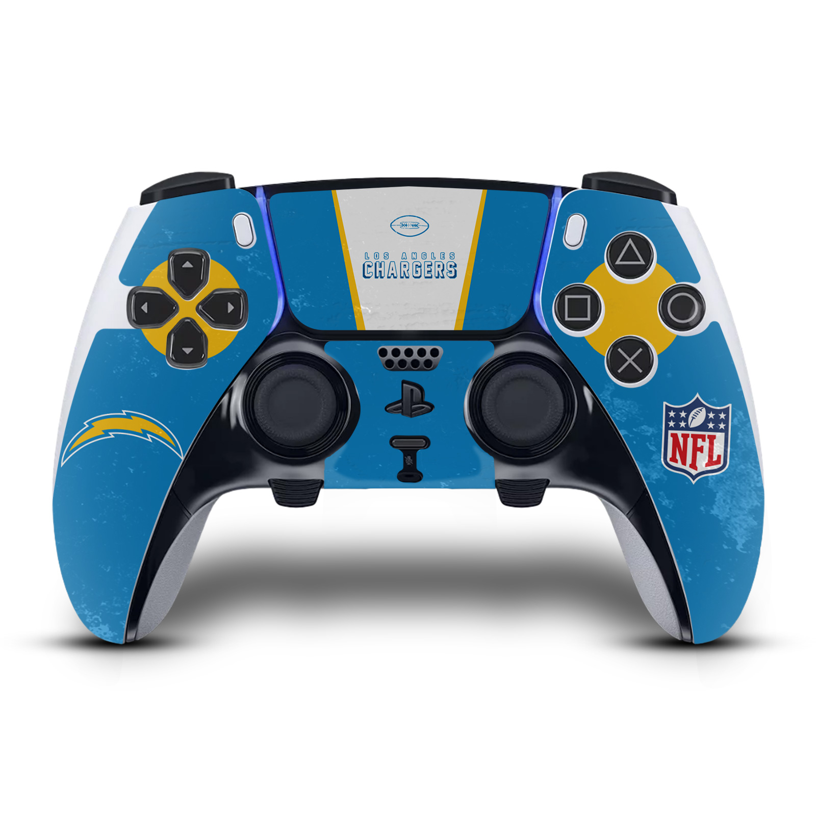 NFL LOS ANGELES CHARGERS VINYL SKIN DECAL FOR SONY PS5 DUALSENSE EDGE CONTROLLER