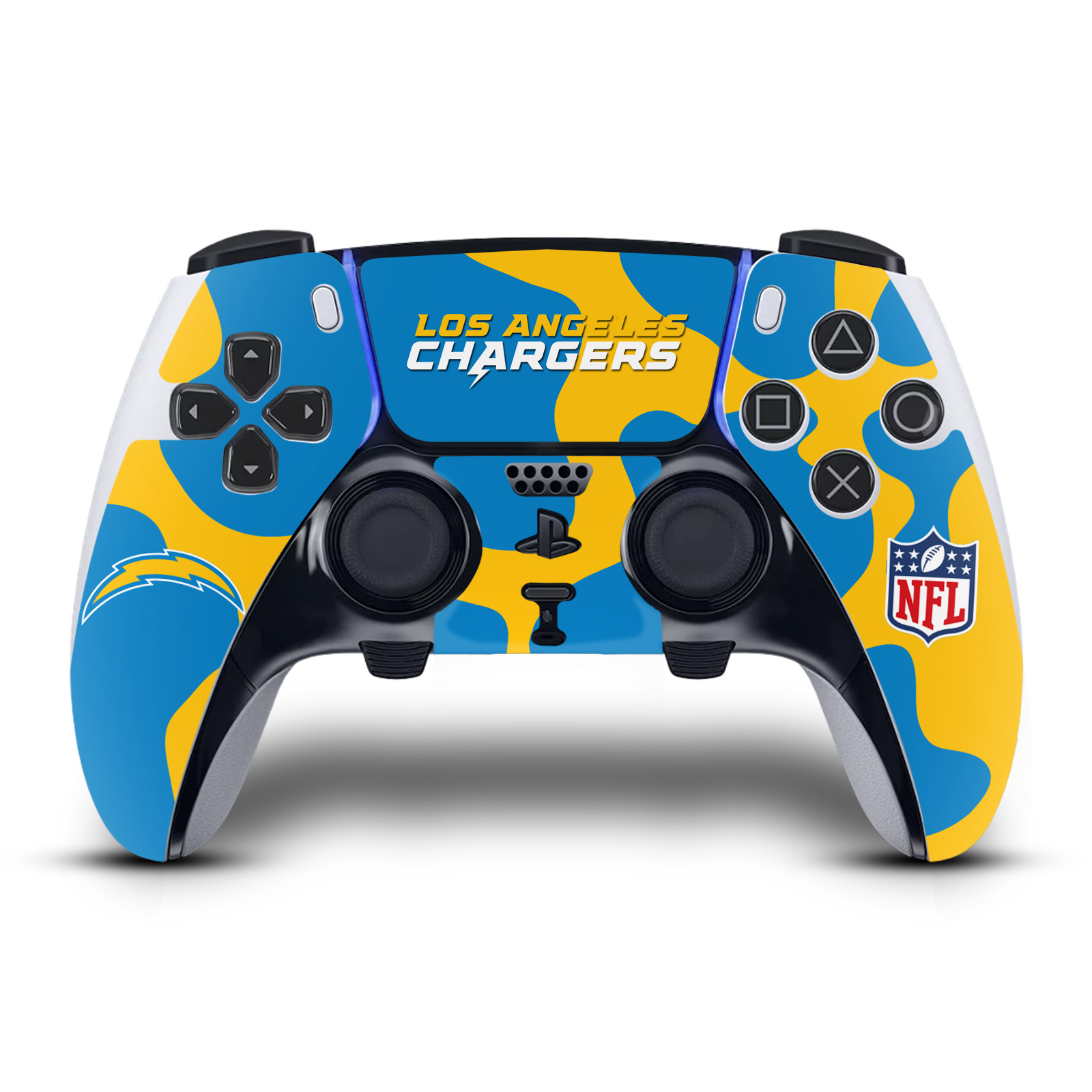 NFL LOS ANGELES CHARGERS VINYL SKIN DECAL FOR SONY PS5 DUALSENSE EDGE CONTROLLER