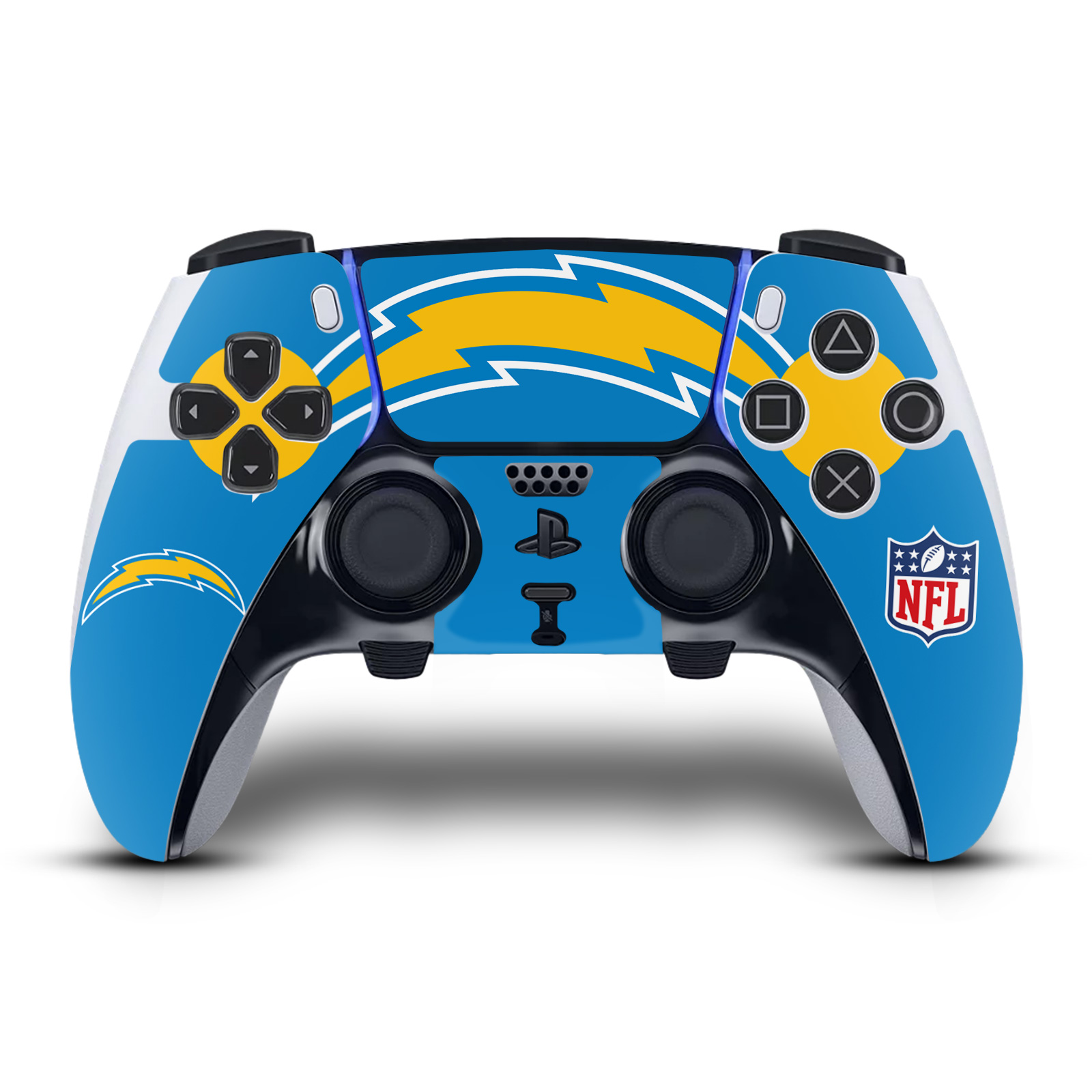 NFL LOS ANGELES CHARGERS VINYL SKIN DECAL FOR SONY PS5 DUALSENSE EDGE CONTROLLER