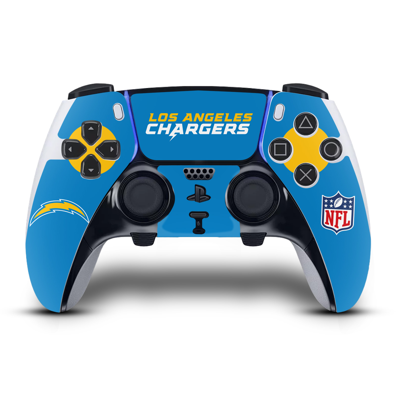 NFL LOS ANGELES CHARGERS VINYL SKIN DECAL FOR SONY PS5 DUALSENSE EDGE CONTROLLER