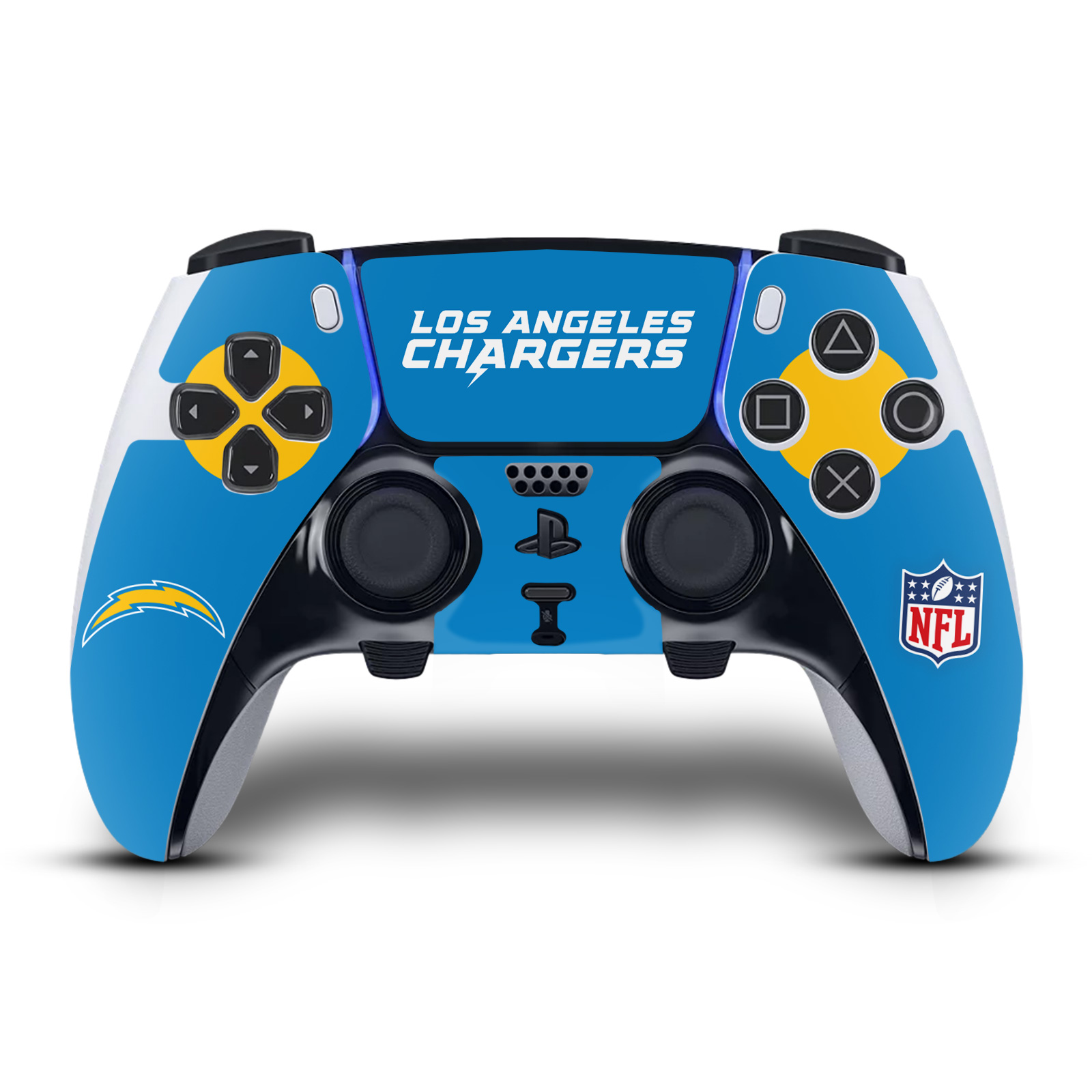 NFL LOS ANGELES CHARGERS VINYL SKIN DECAL FOR SONY PS5 DUALSENSE EDGE CONTROLLER