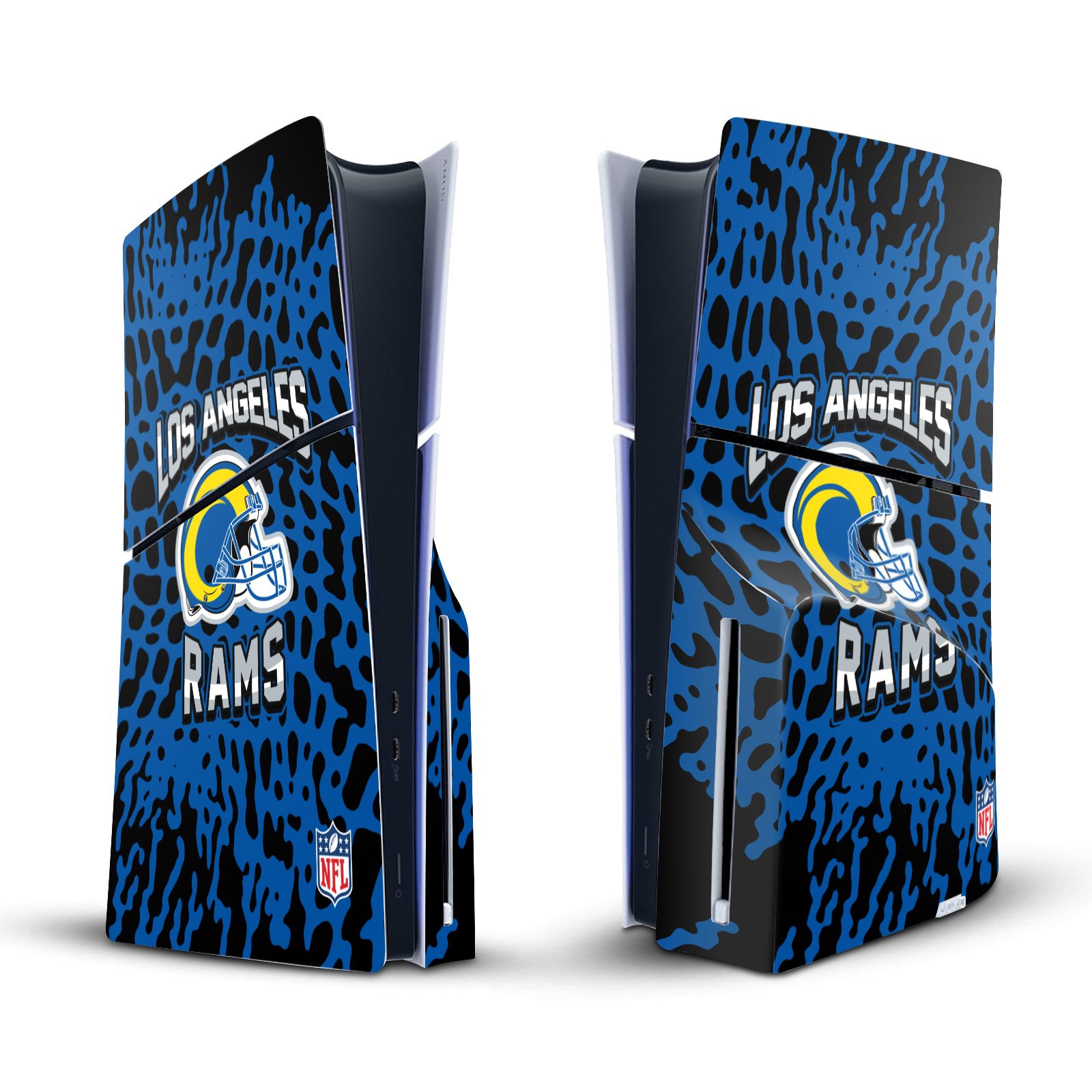 NFL LOS ANGELES RAMS VINYL SKIN DECAL FOR SONY PS5 SLIM DISC EDITION CONSOLE