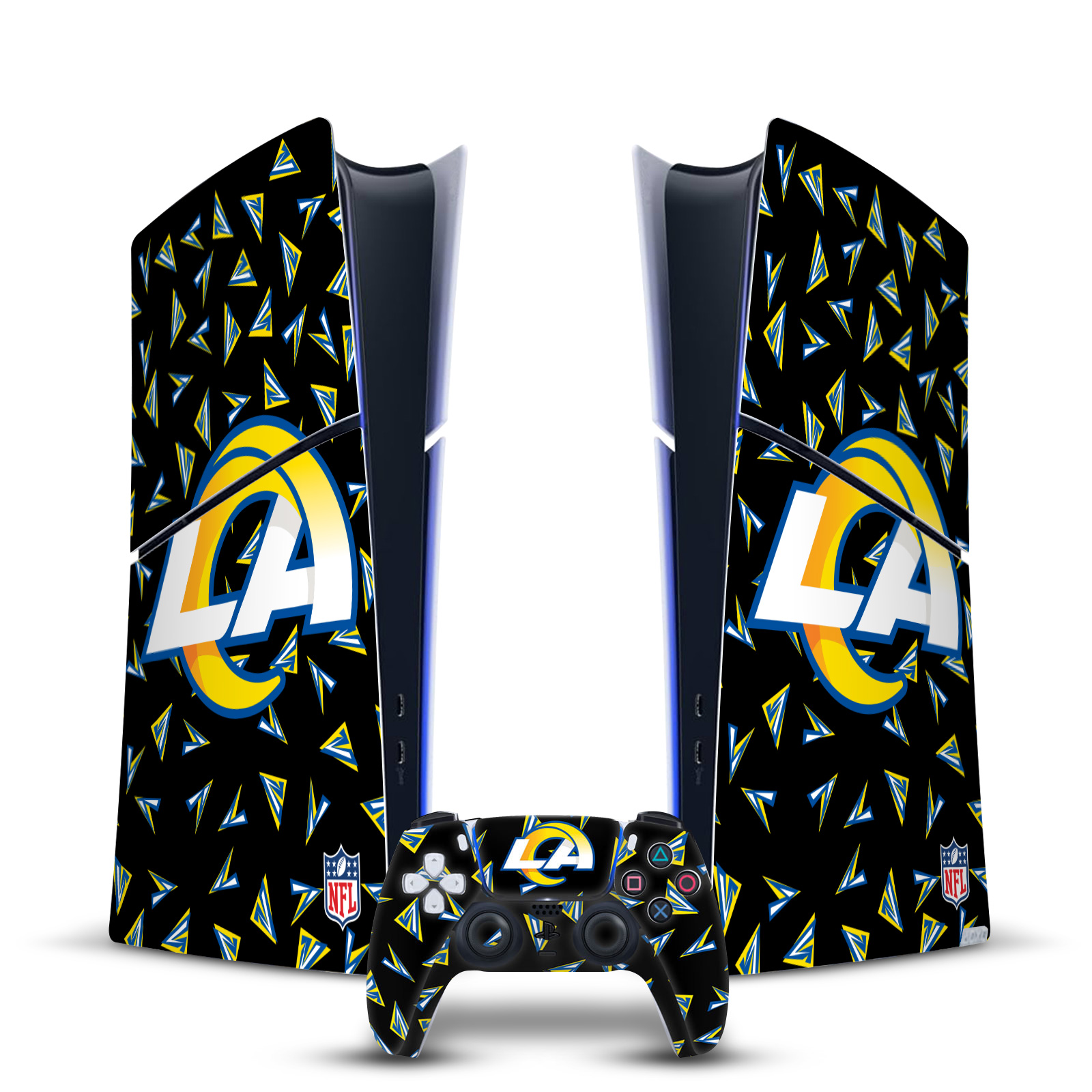 NFL LOS ANGELES RAMS VINYL SKIN DECAL FOR PS5 SLIM DIGITAL CONSOLE & CONTROLLER