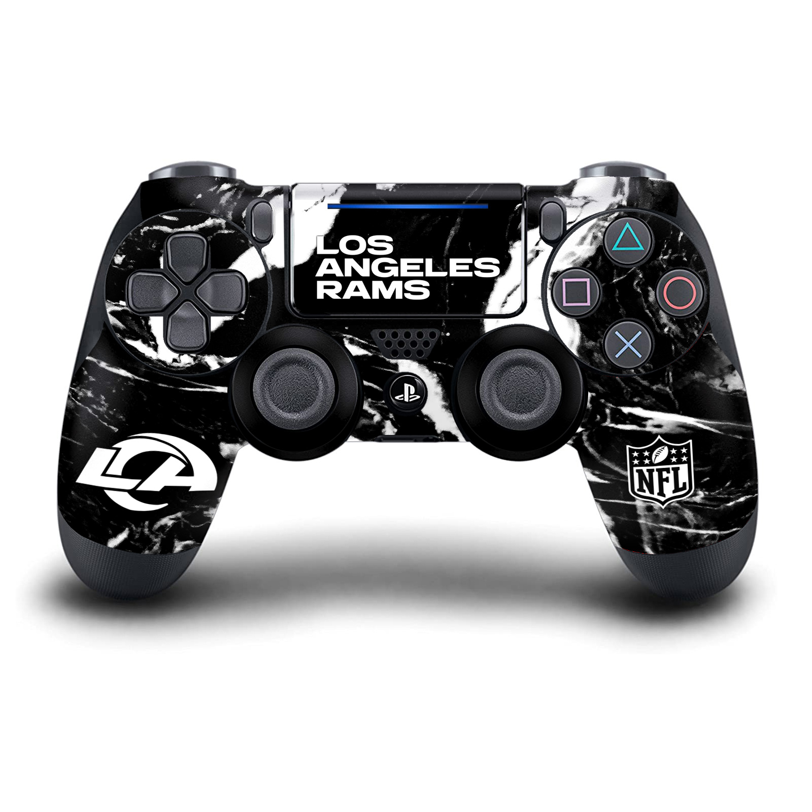 OFFICIAL NFL LOS ANGELES RAMS VINYL SKIN DECAL FOR DUALSHOCK 4 CONTROLLER