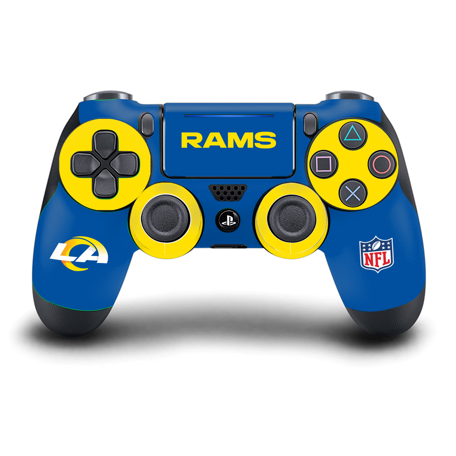 OFFICIAL NFL LOS ANGELES RAMS VINYL SKIN DECAL FOR DUALSHOCK 4 CONTROLLER