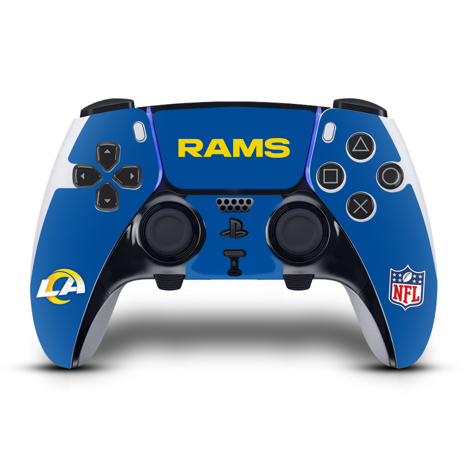 OFFICIAL NFL LOS ANGELES RAMS VINYL SKIN FOR SONY PS5 DUALSENSE EDGE CONTROLLER