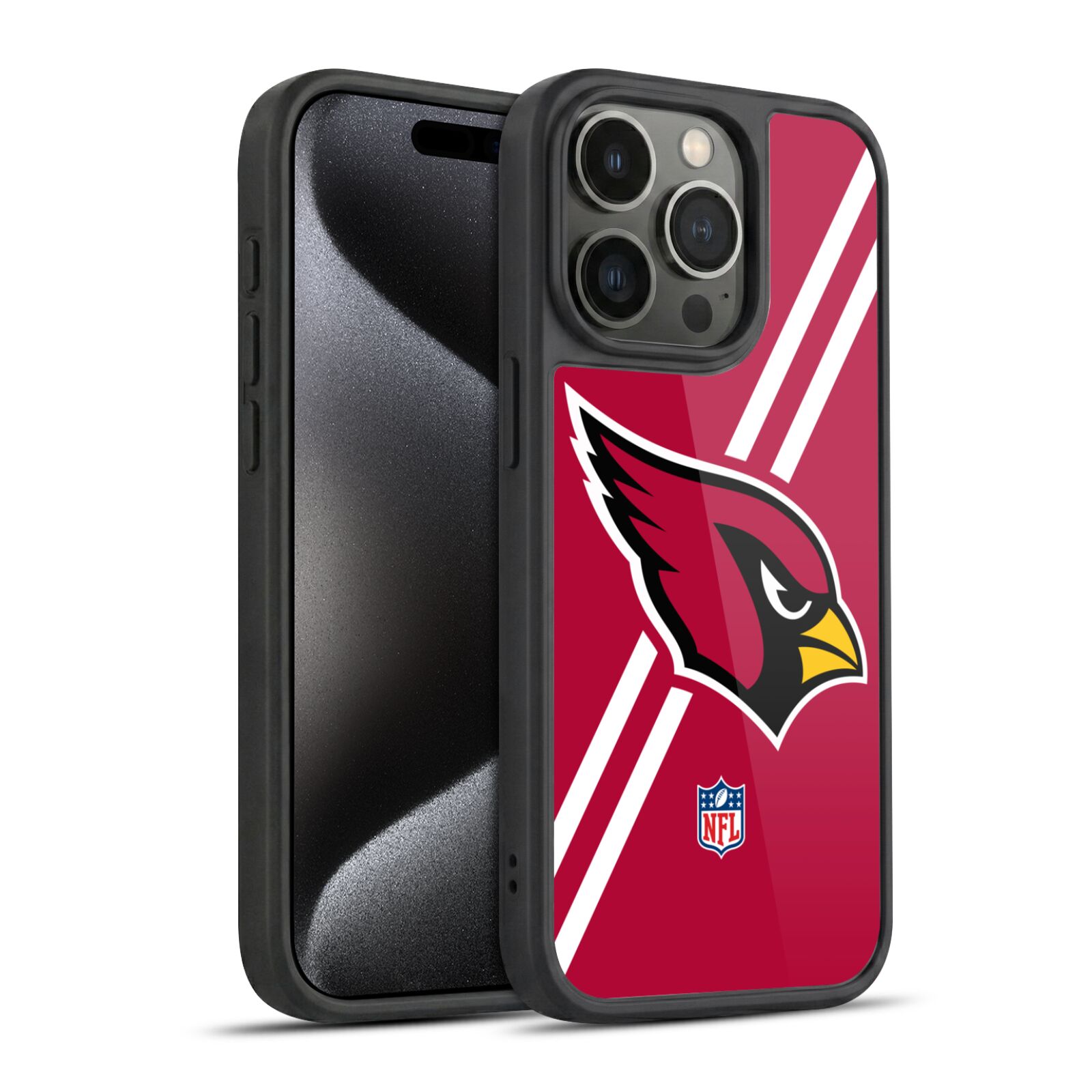 OFFICIAL NFL ARIZONA CARDINALS LOGO GEL ARMOUR CASE FOR APPLE iPHONE PHONES