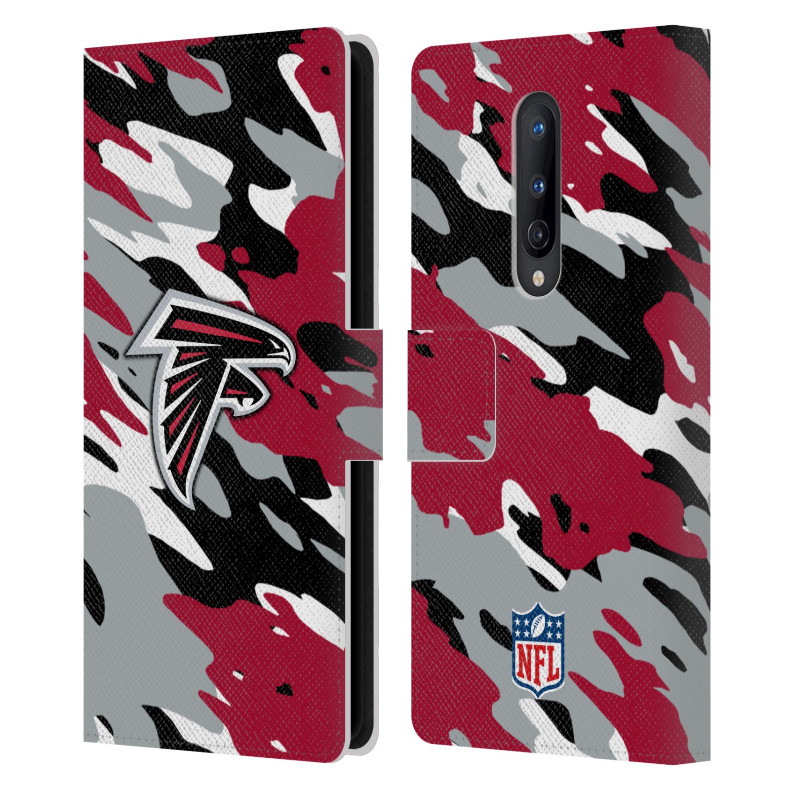 OFFICIAL NFL ATLANTA FALCONS LOGO LEATHER BOOK WALLET CASE FOR ONEPLUS PHONES - Picture 8 of 13