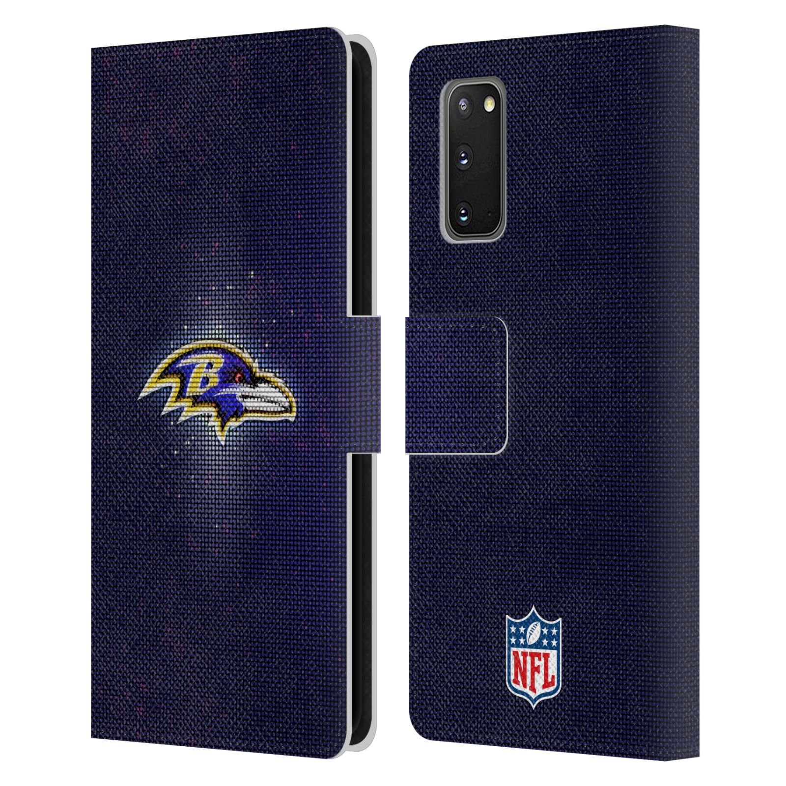 OFFICIAL NFL BALTIMORE RAVENS ARTWORK LEATHER BOOK CASE FOR SAMSUNG PHONES 1 - Picture 7 of 10
