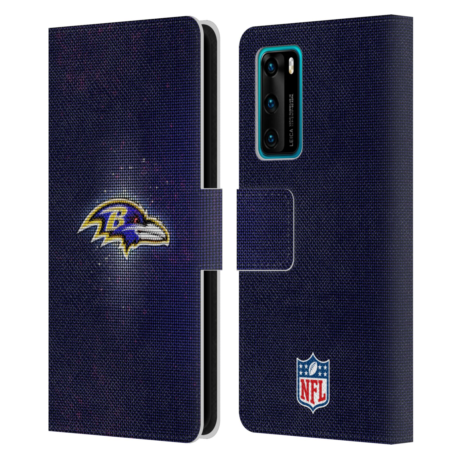 OFFICIAL NFL BALTIMORE RAVENS ARTWORK LEATHER BOOK CASE FOR HUAWEI PHONES 4 - Picture 7 of 10