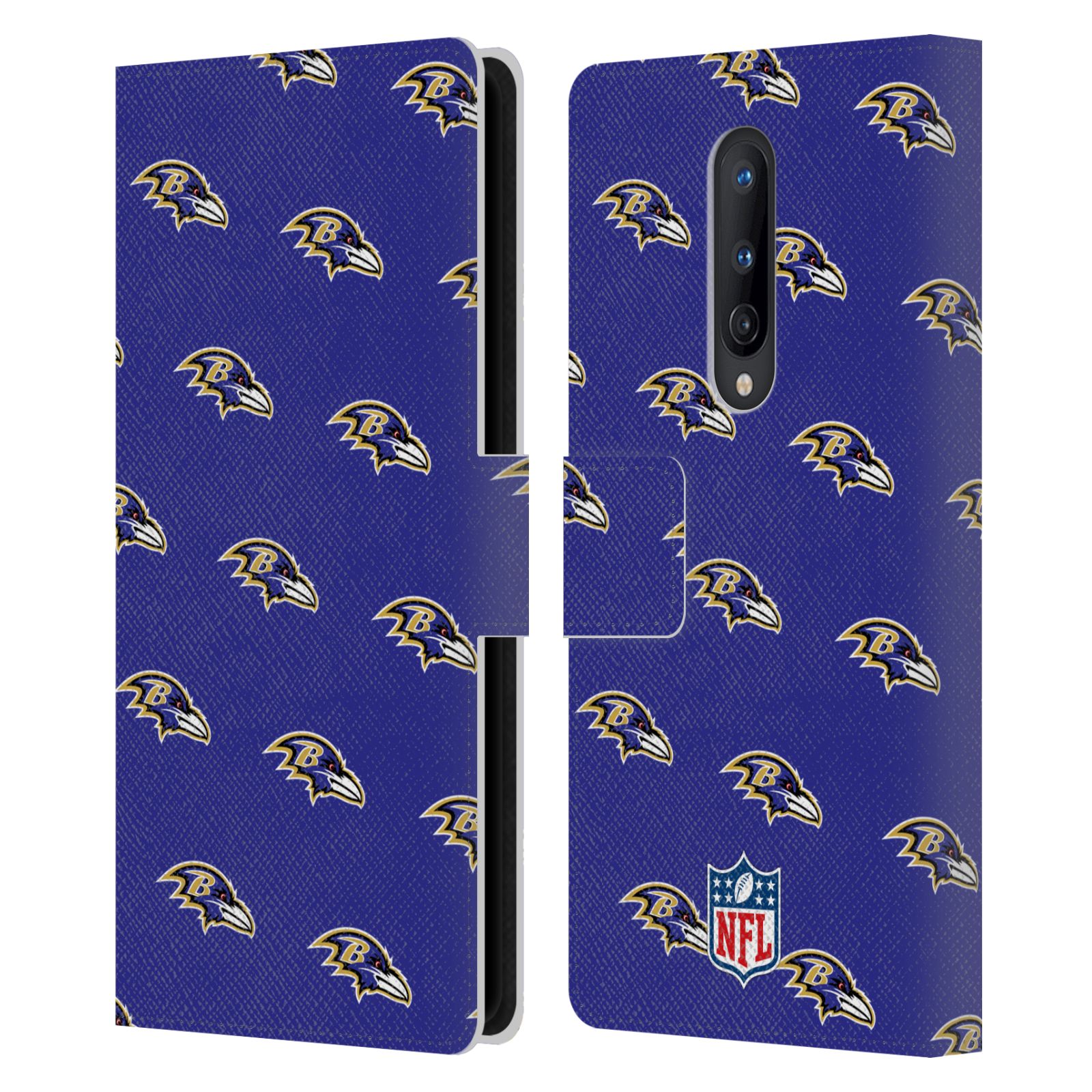 NFL BALTIMORE RAVENS ARTWORK LEATHER BOOK WALLET CASE FOR BLACKBERRY ONEPLUS - Picture 9 of 10