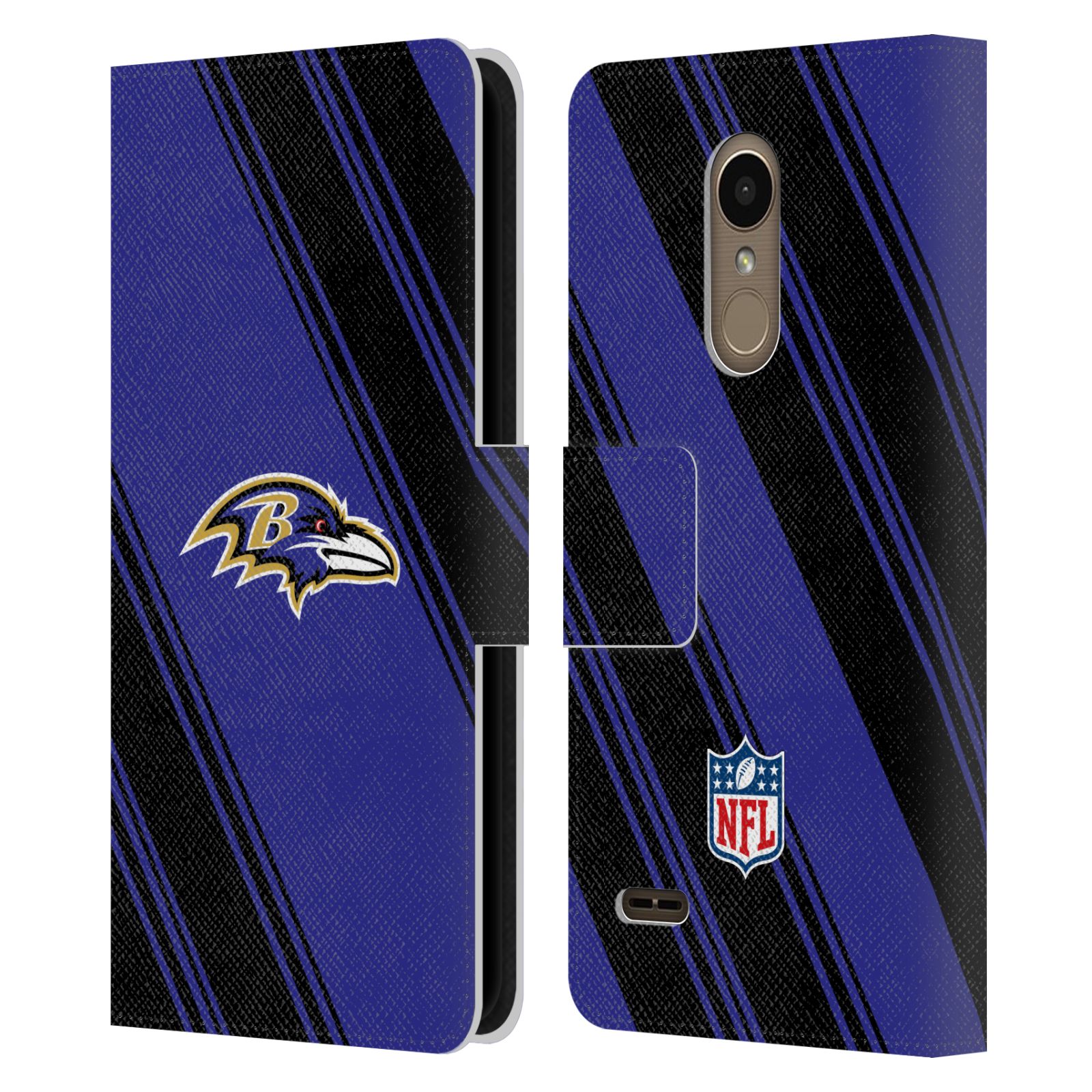 OFFICIAL NFL BALTIMORE RAVENS ARTWORK LEATHER BOOK WALLET CASE FOR LG PHONES 1 - Picture 7 of 7