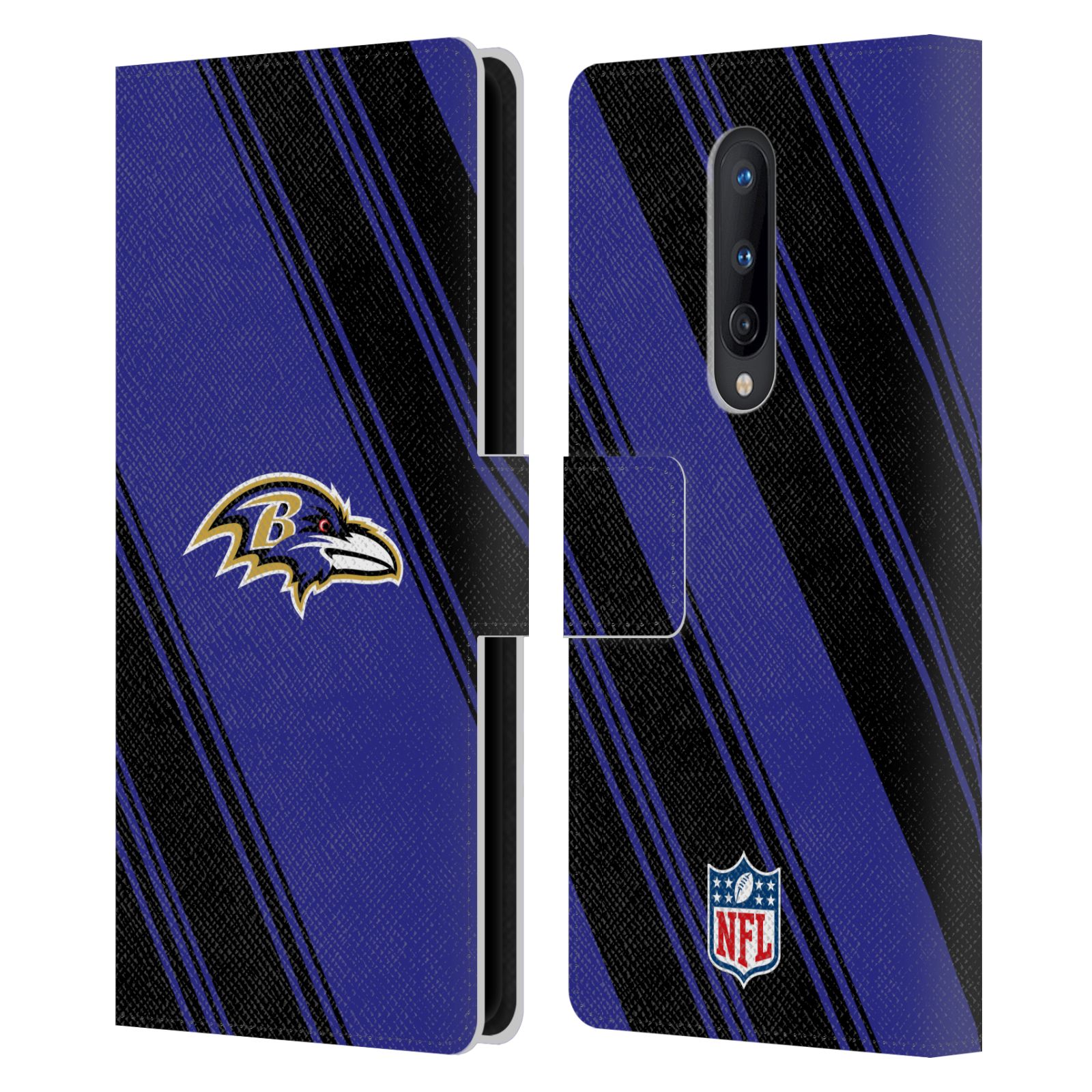 NFL BALTIMORE RAVENS ARTWORK LEATHER BOOK WALLET CASE FOR BLACKBERRY ONEPLUS - Picture 10 of 10