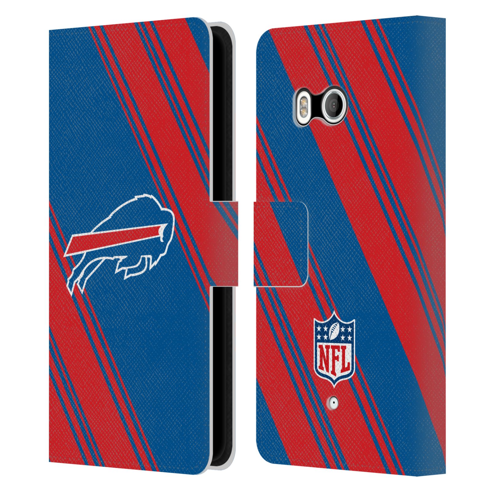 OFFICIAL NFL BUFFALO BILLS ARTWORK LEATHER BOOK WALLET CASE FOR HTC PHONES 1 - Picture 7 of 7